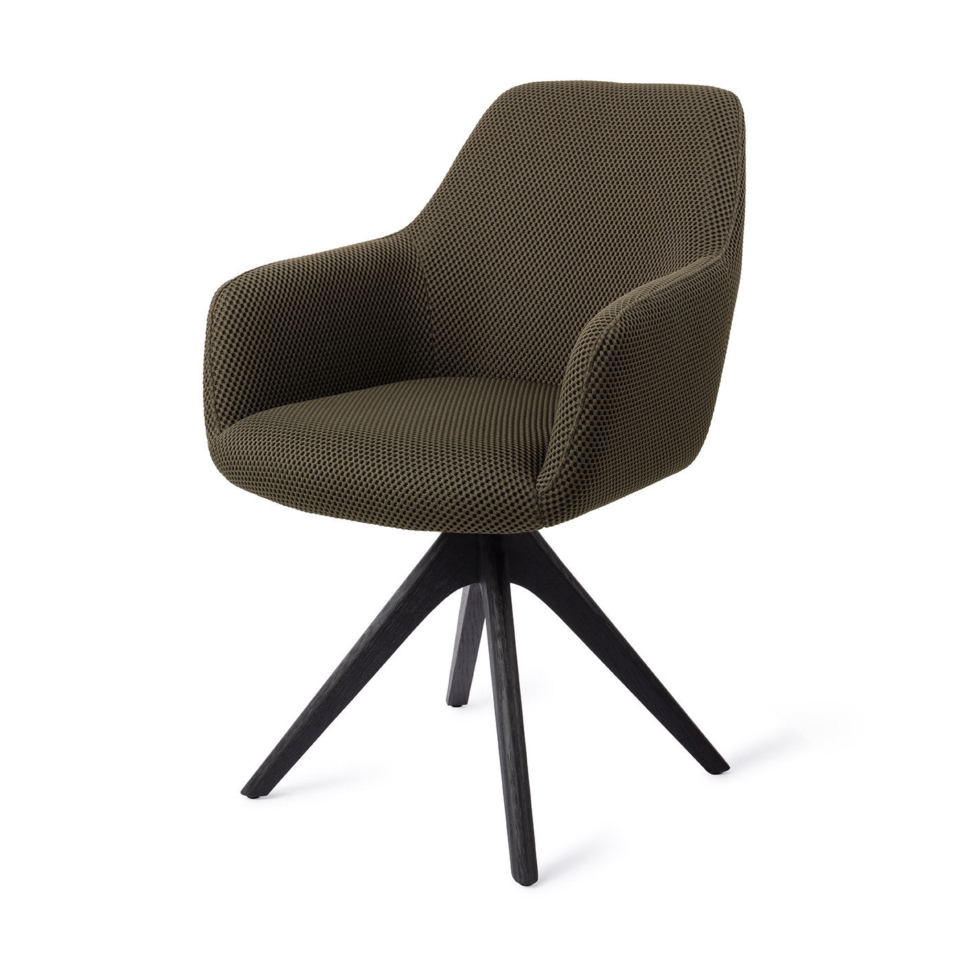 Hiroo Dining Chair Jungle Jewel Revolve Oak Black