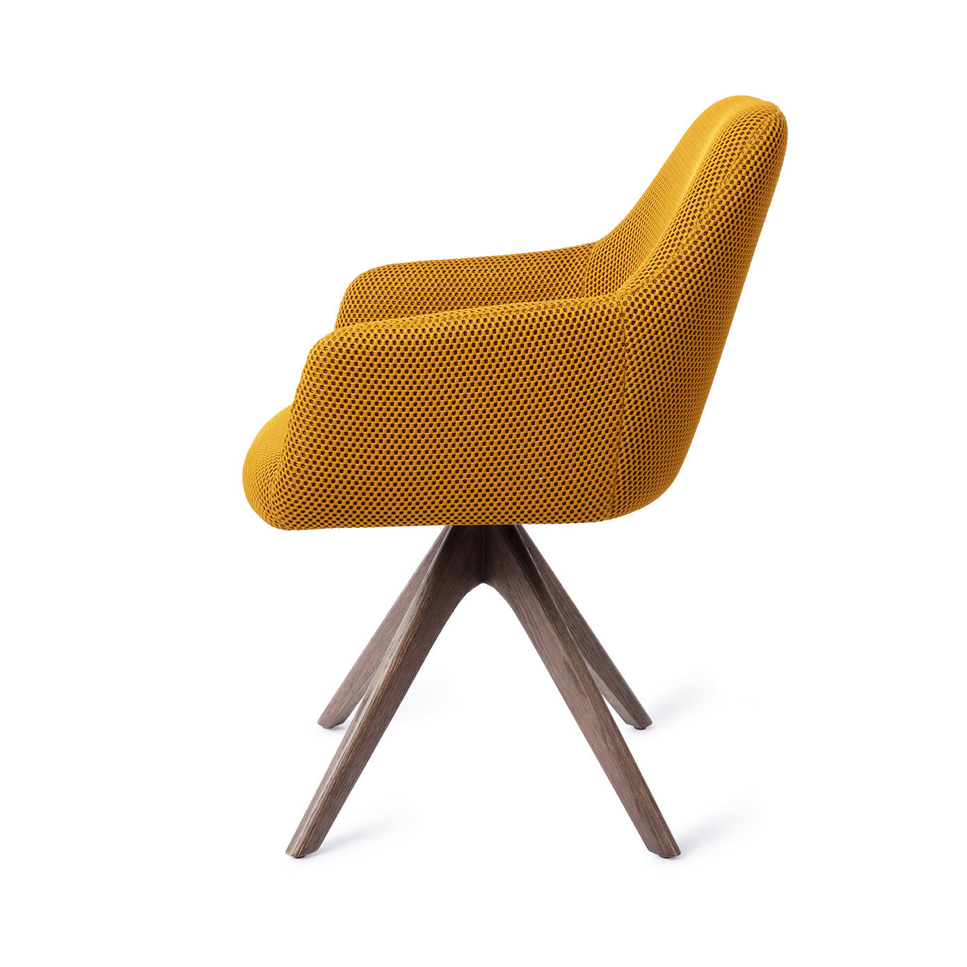 Hiroo Dining Chair Groovy Garam Revolve Oak Walnut