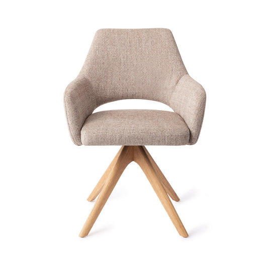 Yanai Dining Chair Biscuit Beach Revolve Oak Natural