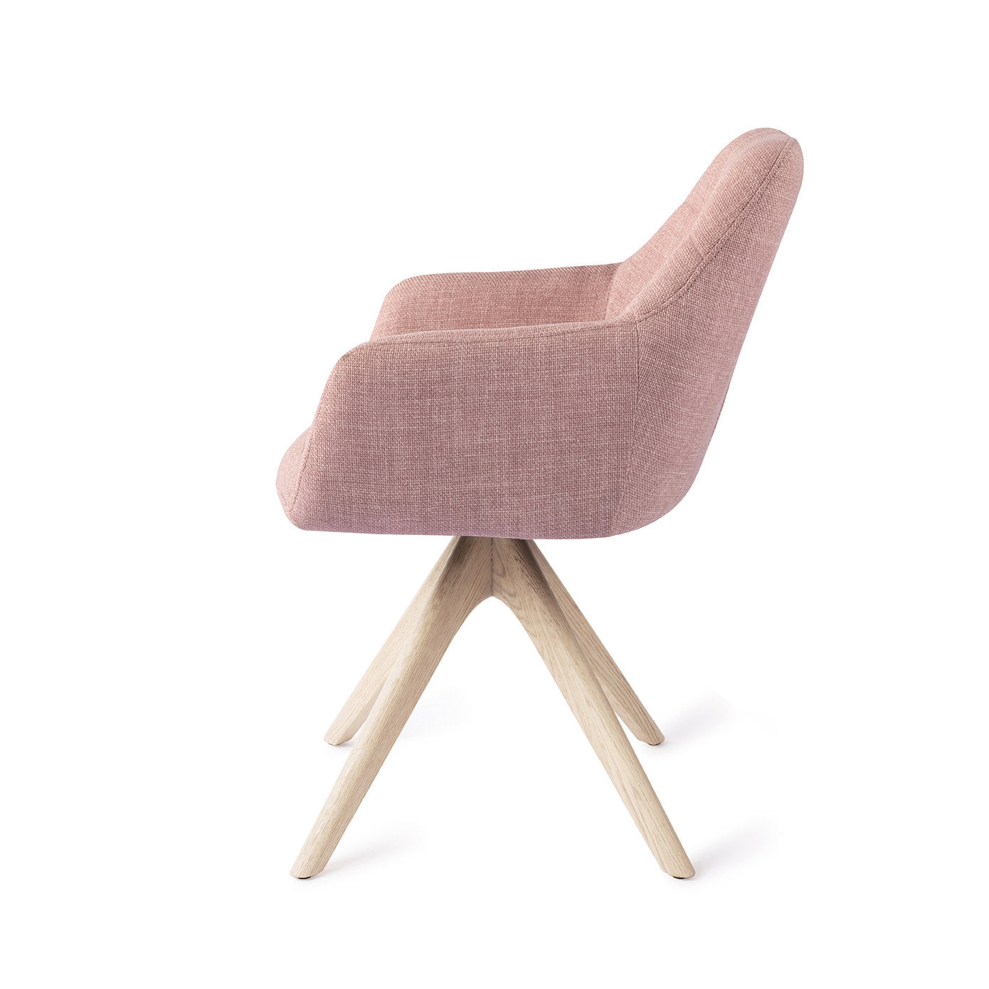 Noto Dining Chair Vintage Rose Revolve Oak Bleach