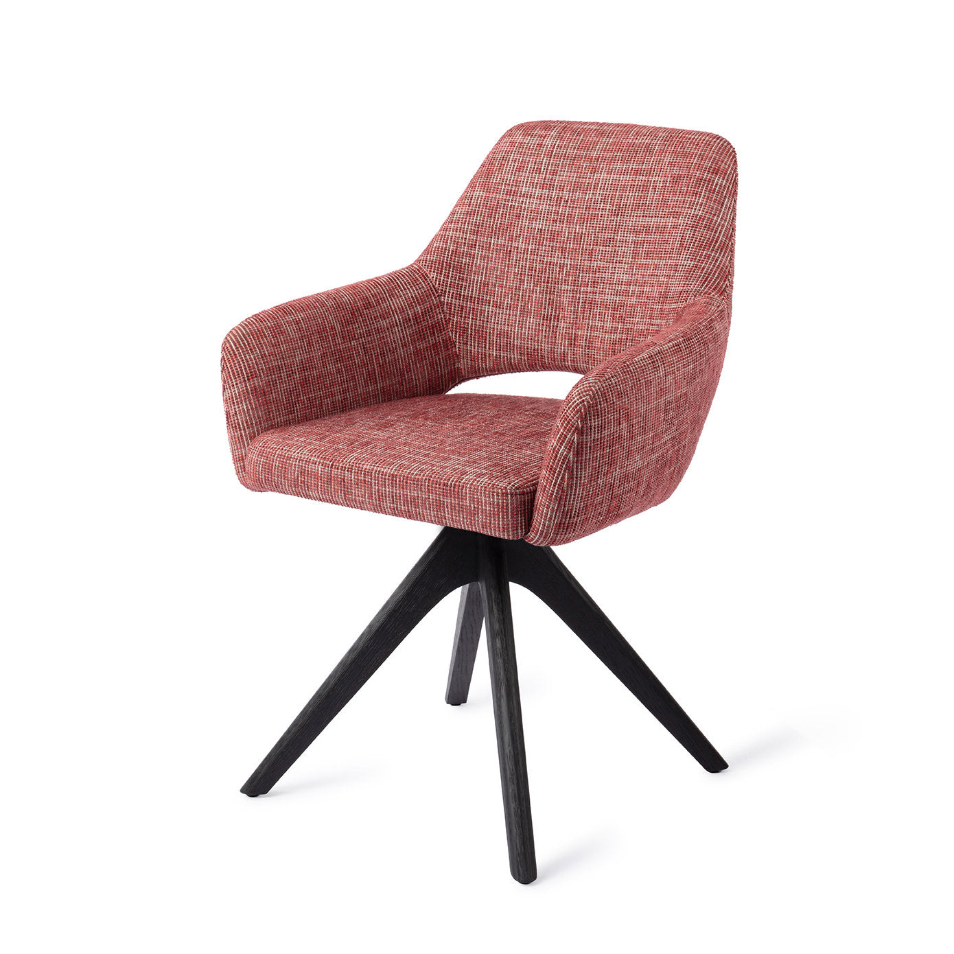 Yanai Dining Chair Berry Bars Revolve Oak Black