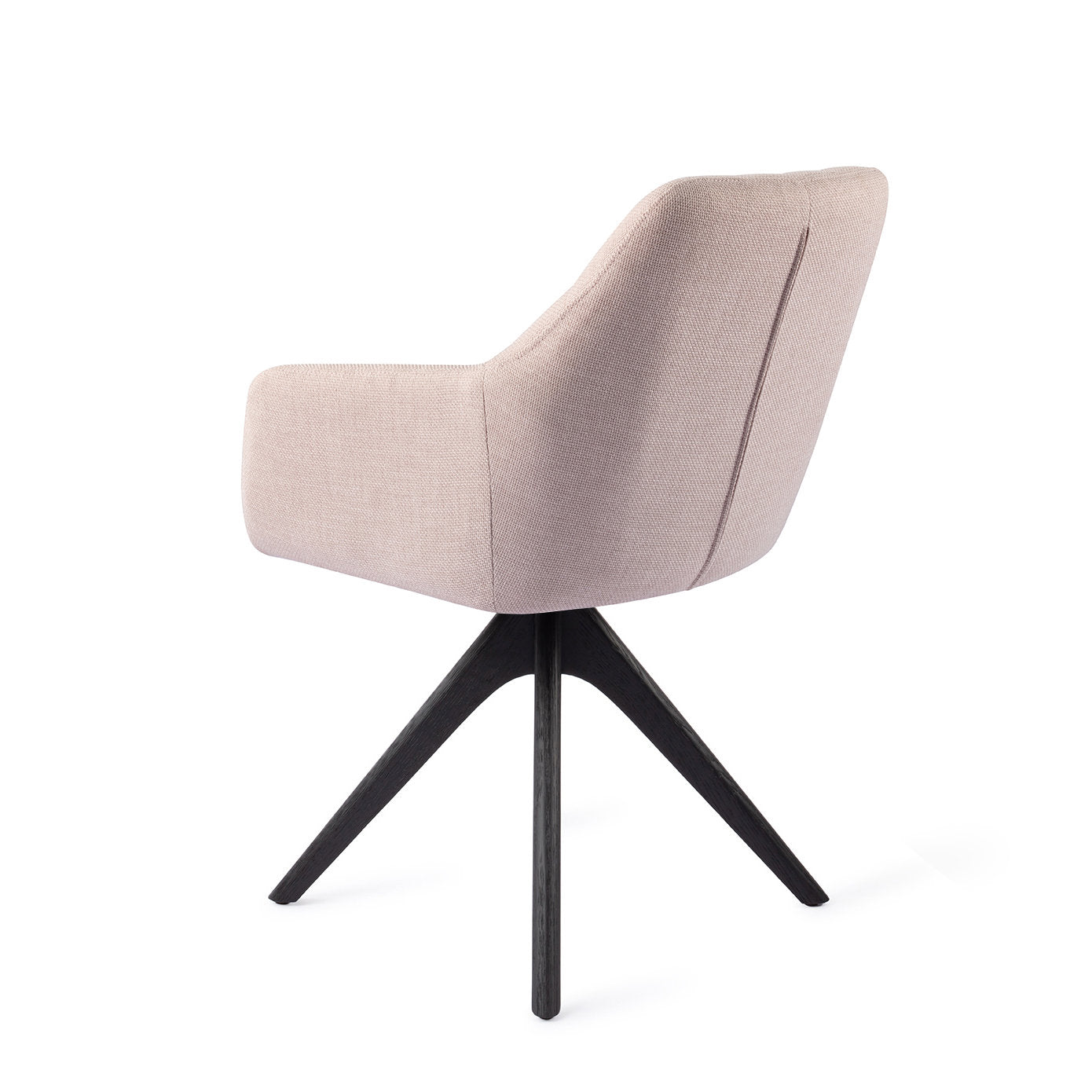 Noto Dining Chair Petal Pink Revolve Oak Black