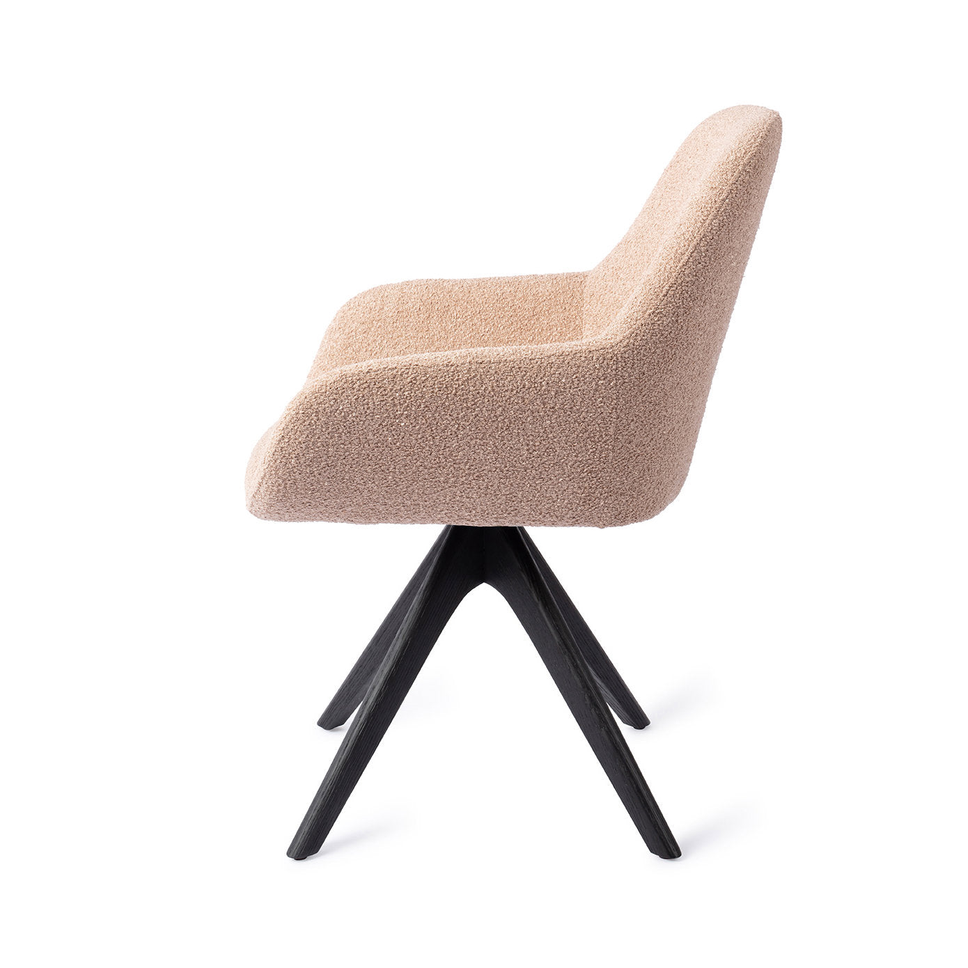 Kushi Dining Chair Flax Relax Revolve Oak Black