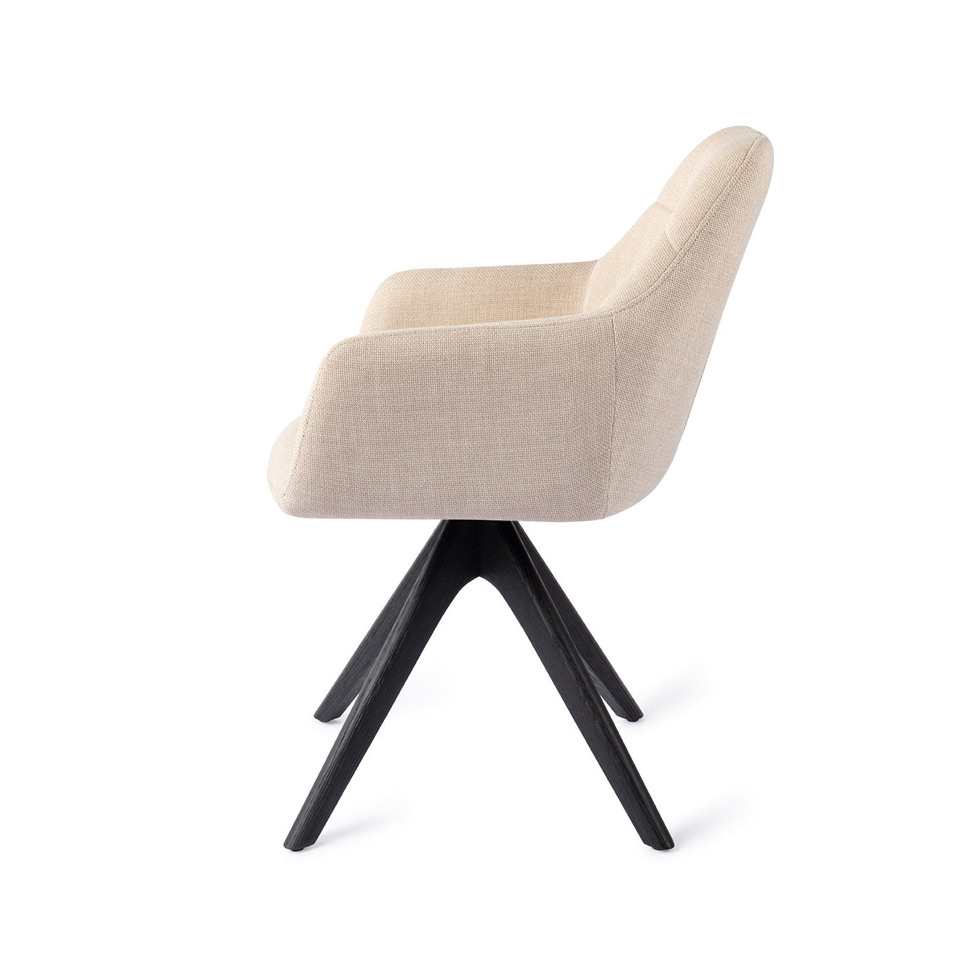 Noto Dining Chair Overnight Oats Revolve Oak Black