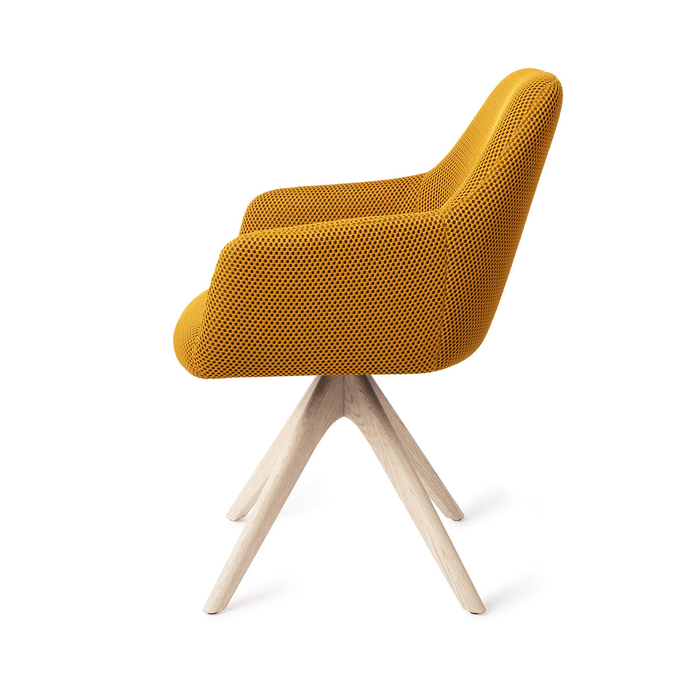 Hiroo Dining Chair Groovy Garam Revolve Oak Bleach