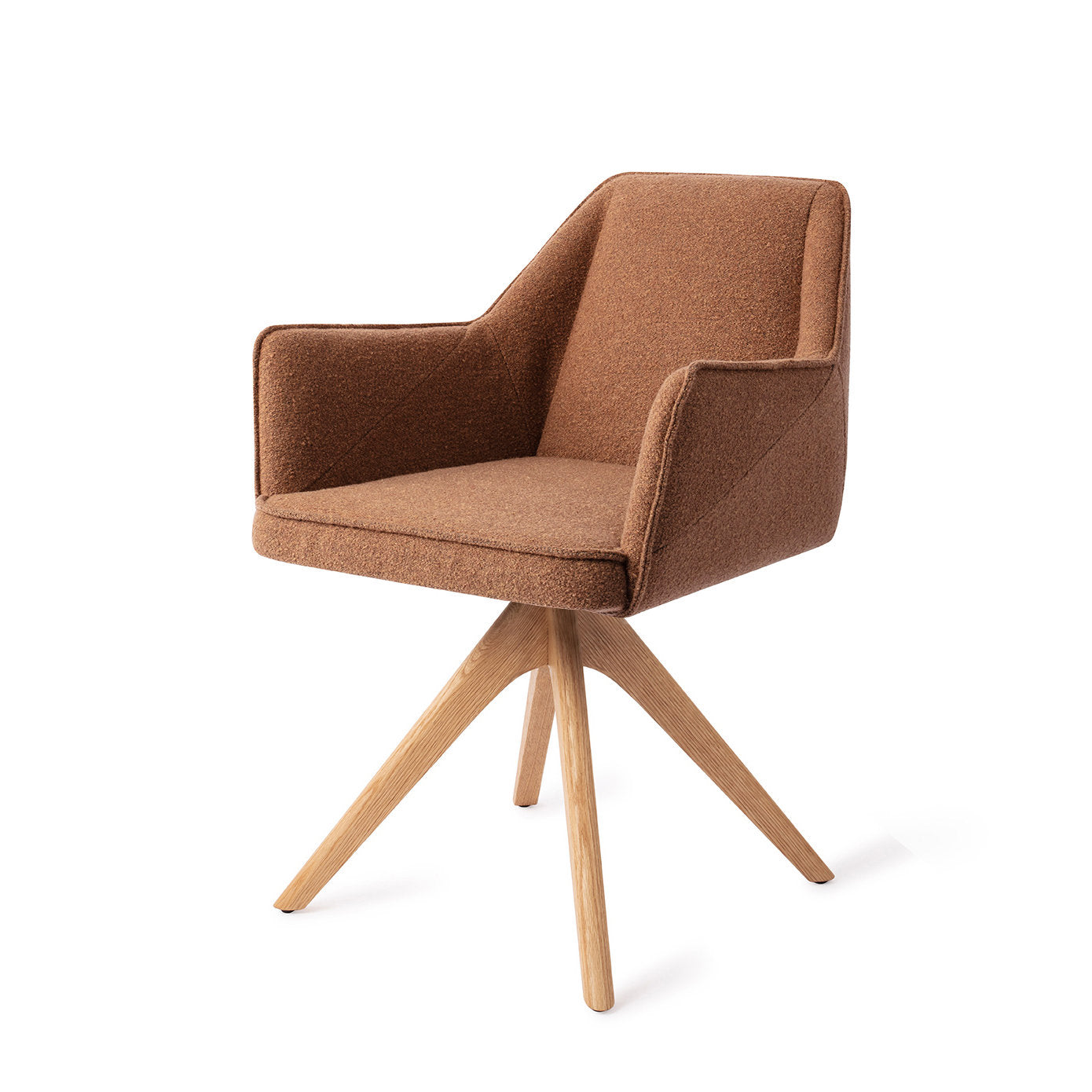 Tome Dining Chair Cinnamon Bun Revolve Oak Natural