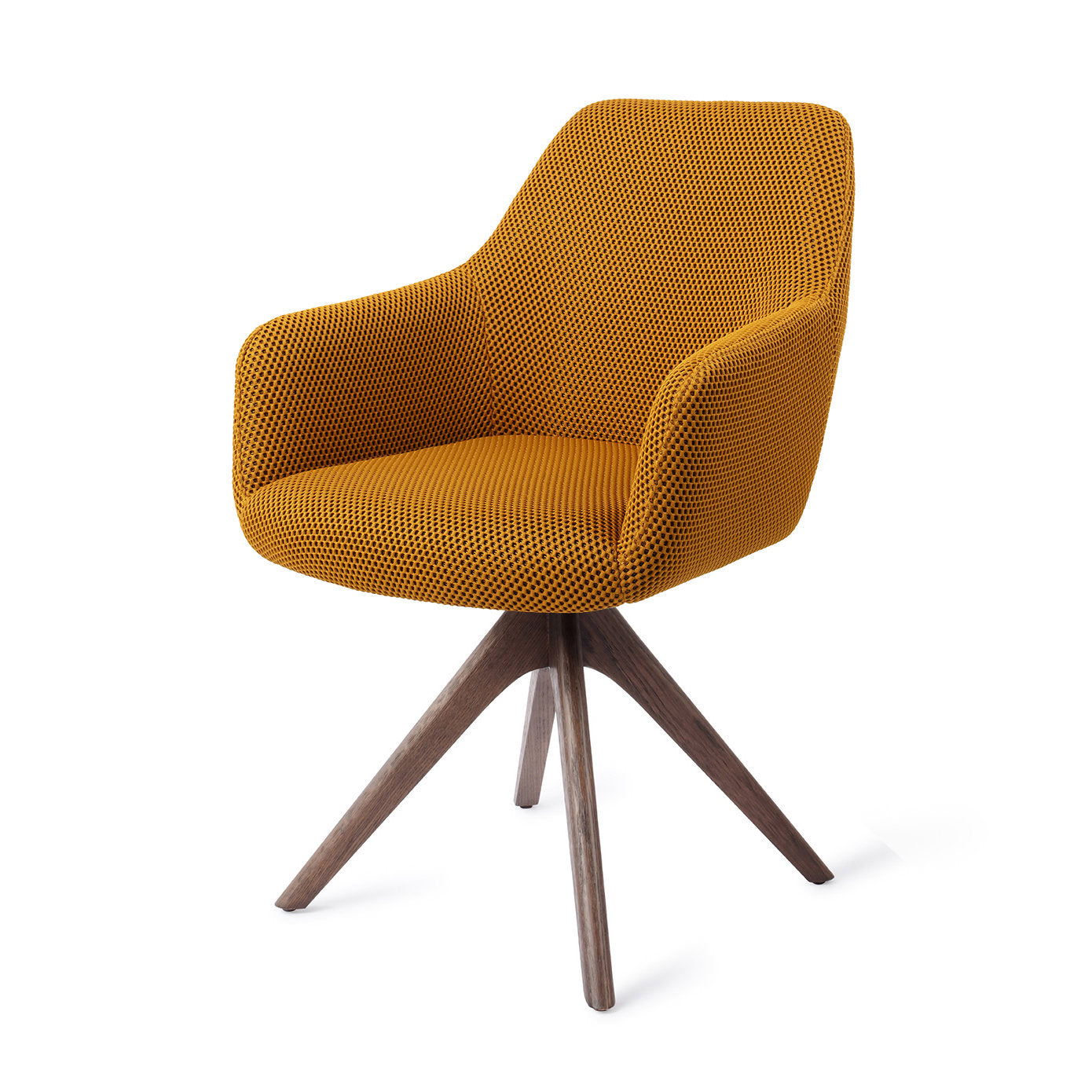 Hiroo Dining Chair Groovy Garam Revolve Oak Walnut