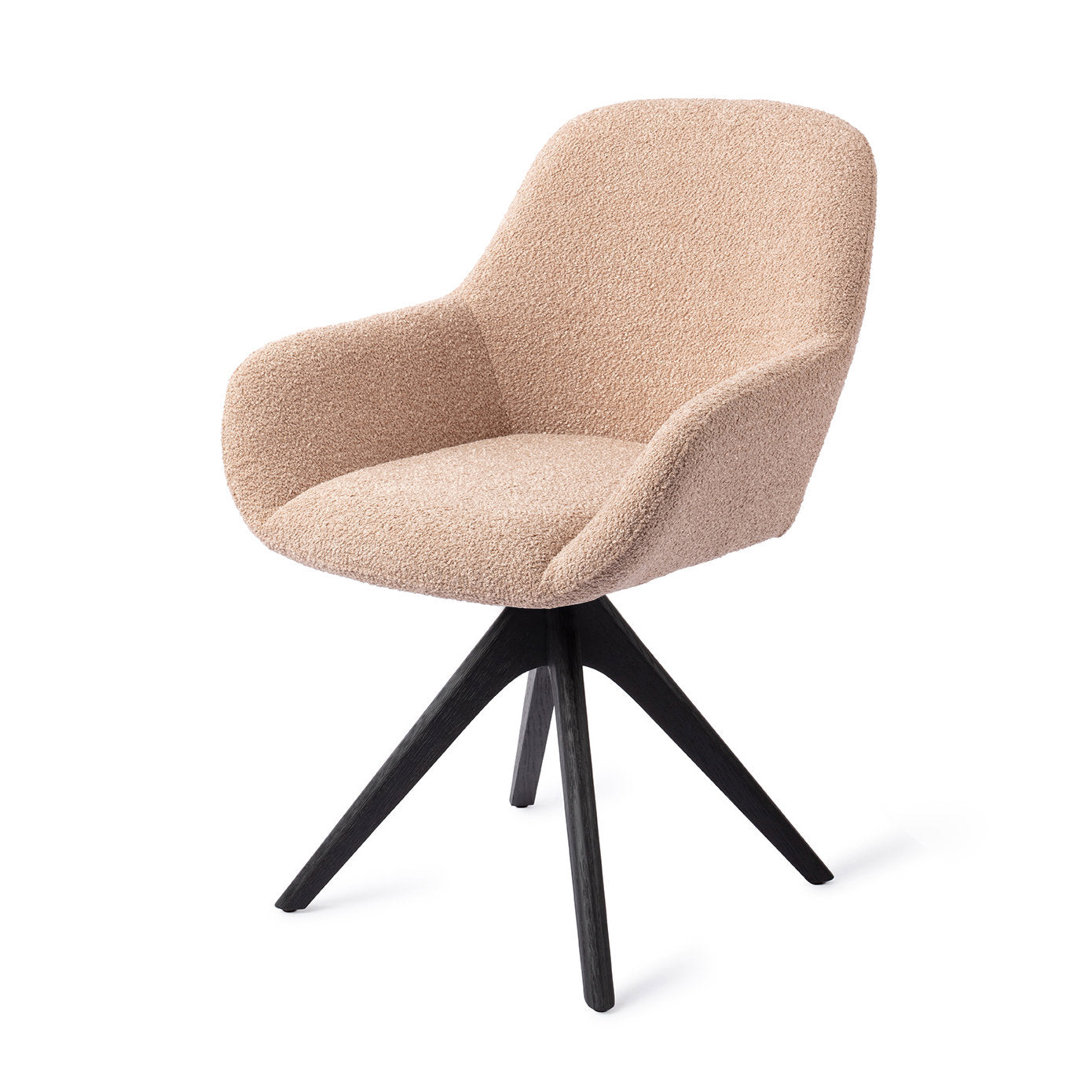 Kushi Dining Chair Flax Relax Revolve Oak Black