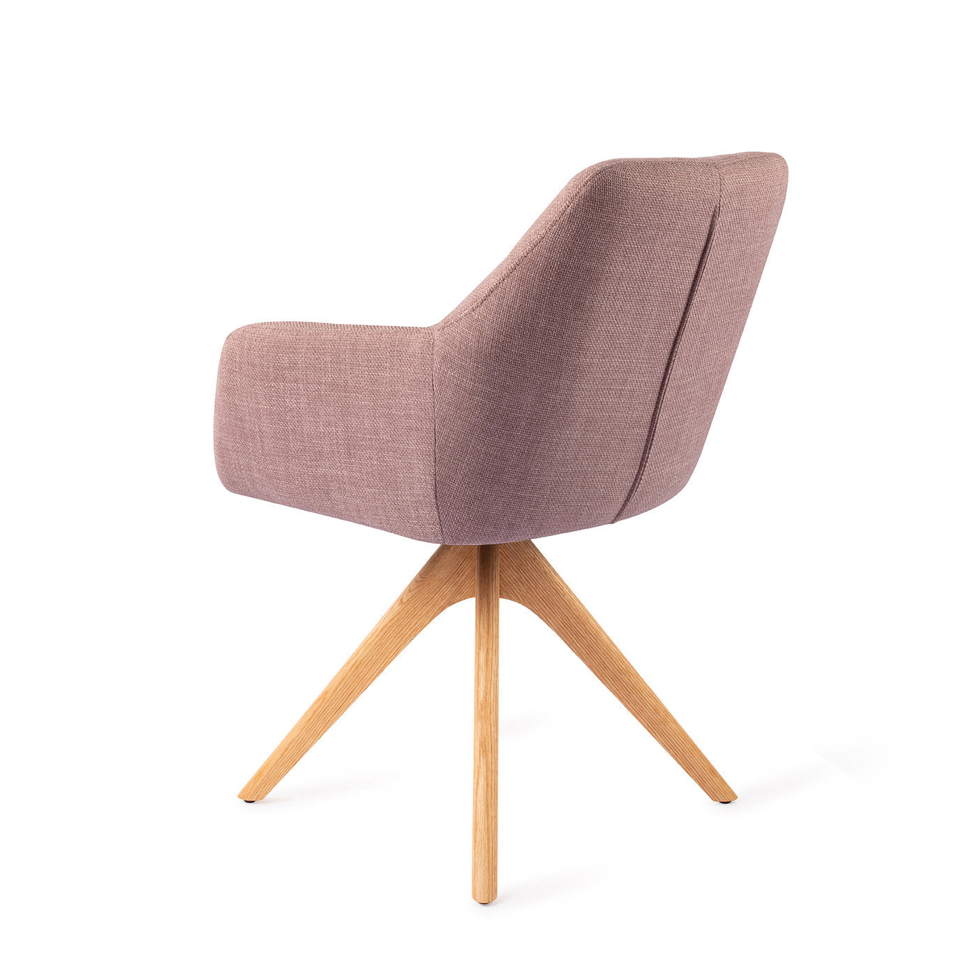 Noto Dining Chair Vintage Rose Revolve Oak Natural