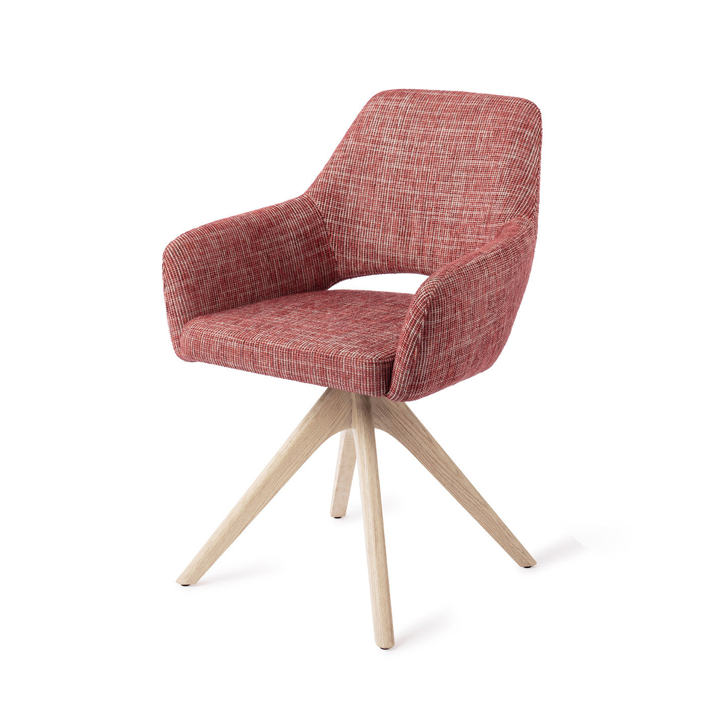 Yanai Dining Chair Berry Bars Revolve Oak Bleach