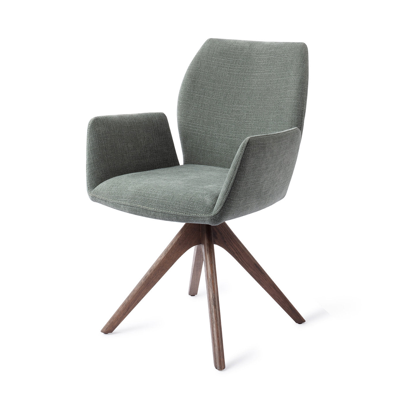 Misaki Dining Chair Breezy Blue Revolve Oak Walnut