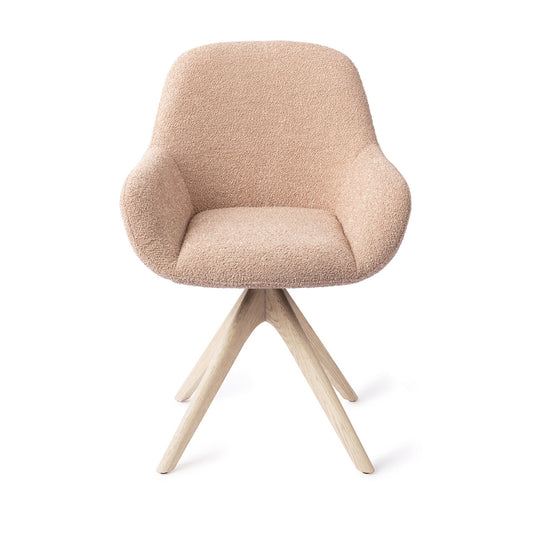 Kushi Dining Chair Flax Relax Revolve Oak Bleach
