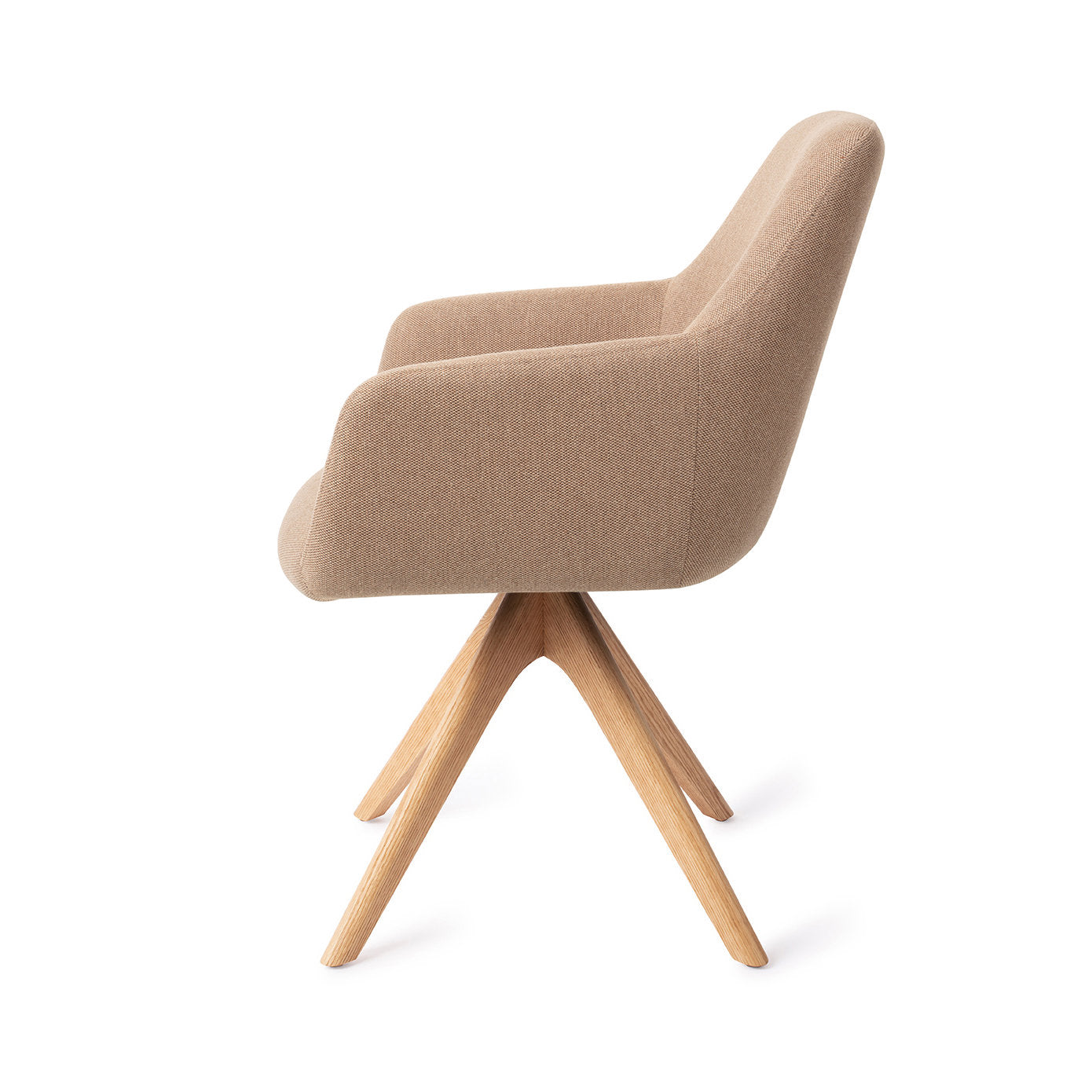 Hiroo Dining Chair Whisper Wheat Revolve Oak Natural