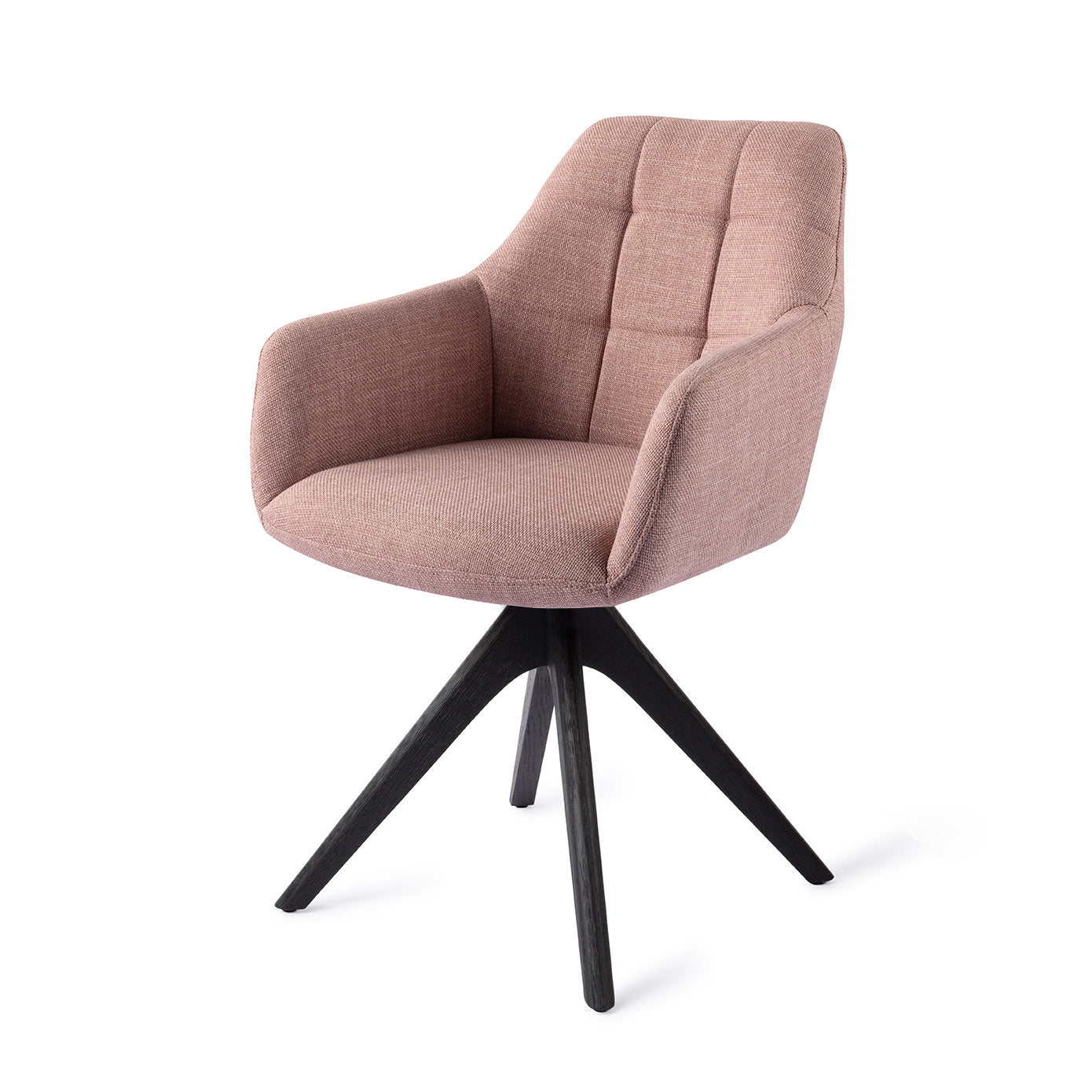 Noto Dining Chair Vintage Rose Revolve Oak Black