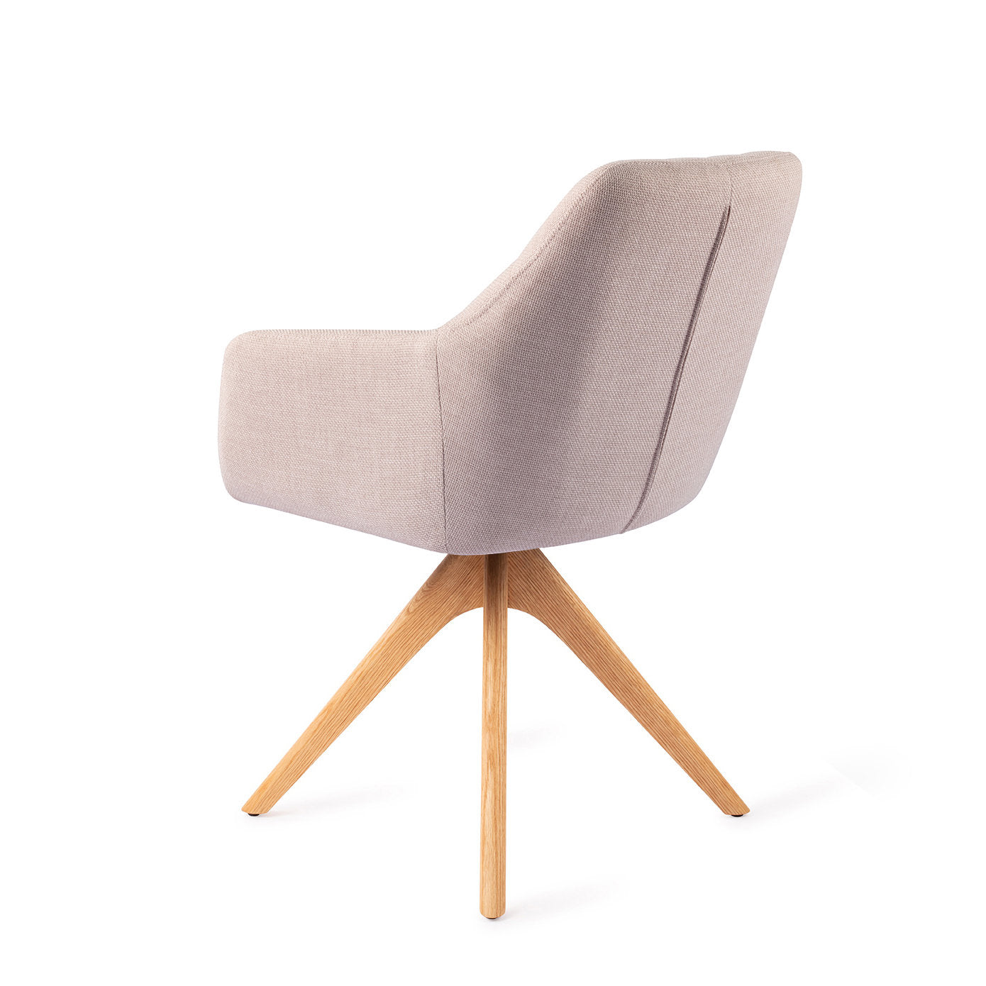 Noto Dining Chair Petal Pink Revolve Oak Natural