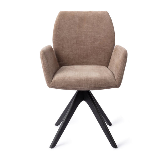 Misaki Dining Chair Mocha Mist Revolve Oak Black