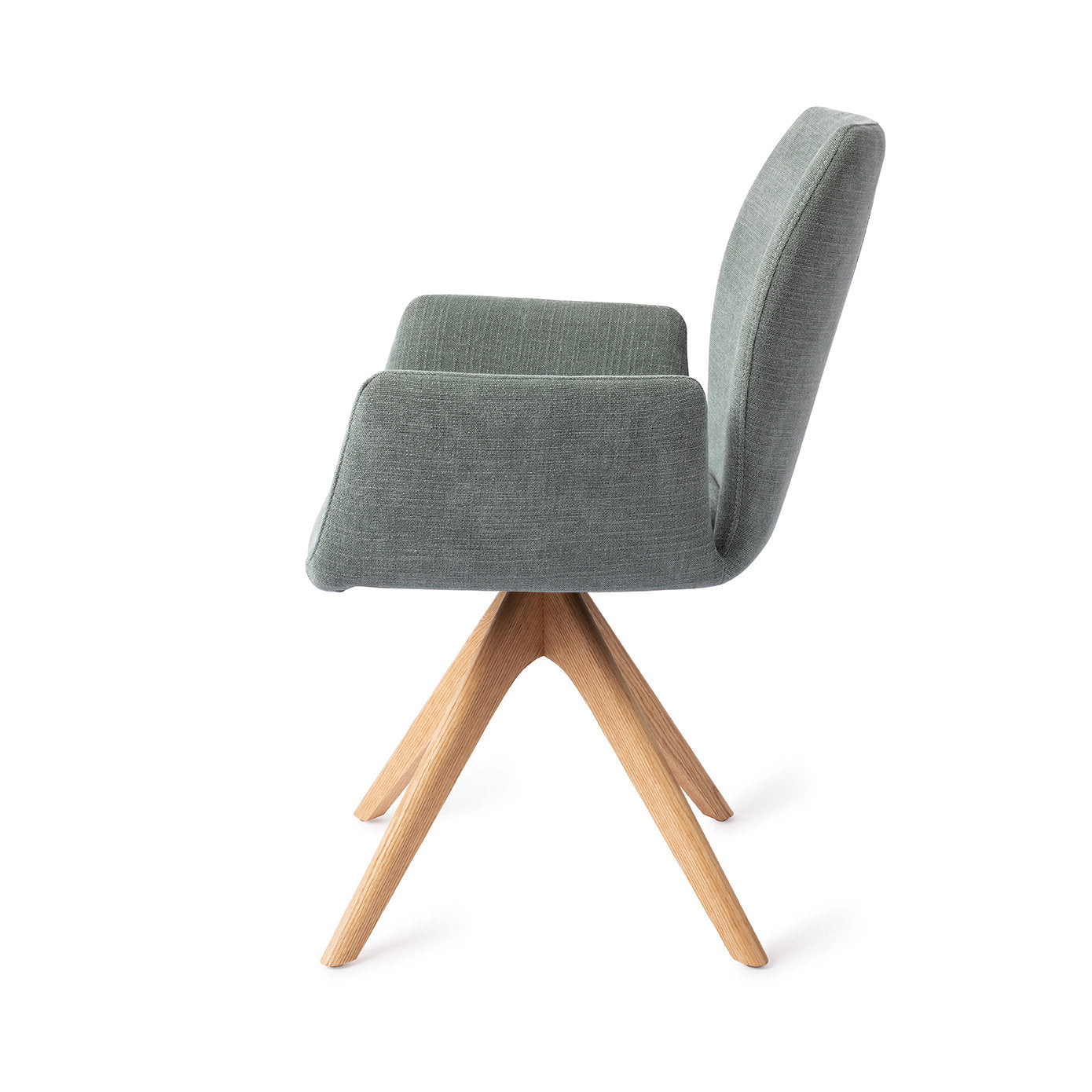 Misaki Dining Chair Breezy Blue Revolve Oak Natural