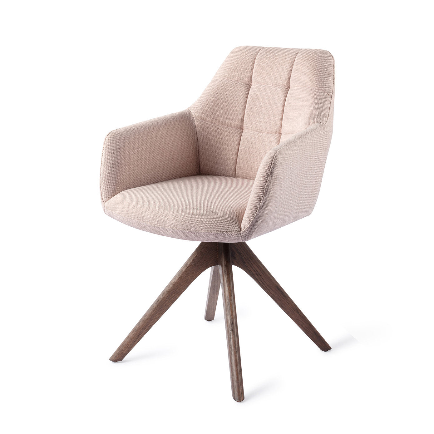Noto Dining Chair Petal Pink Revolve Oak Walnut