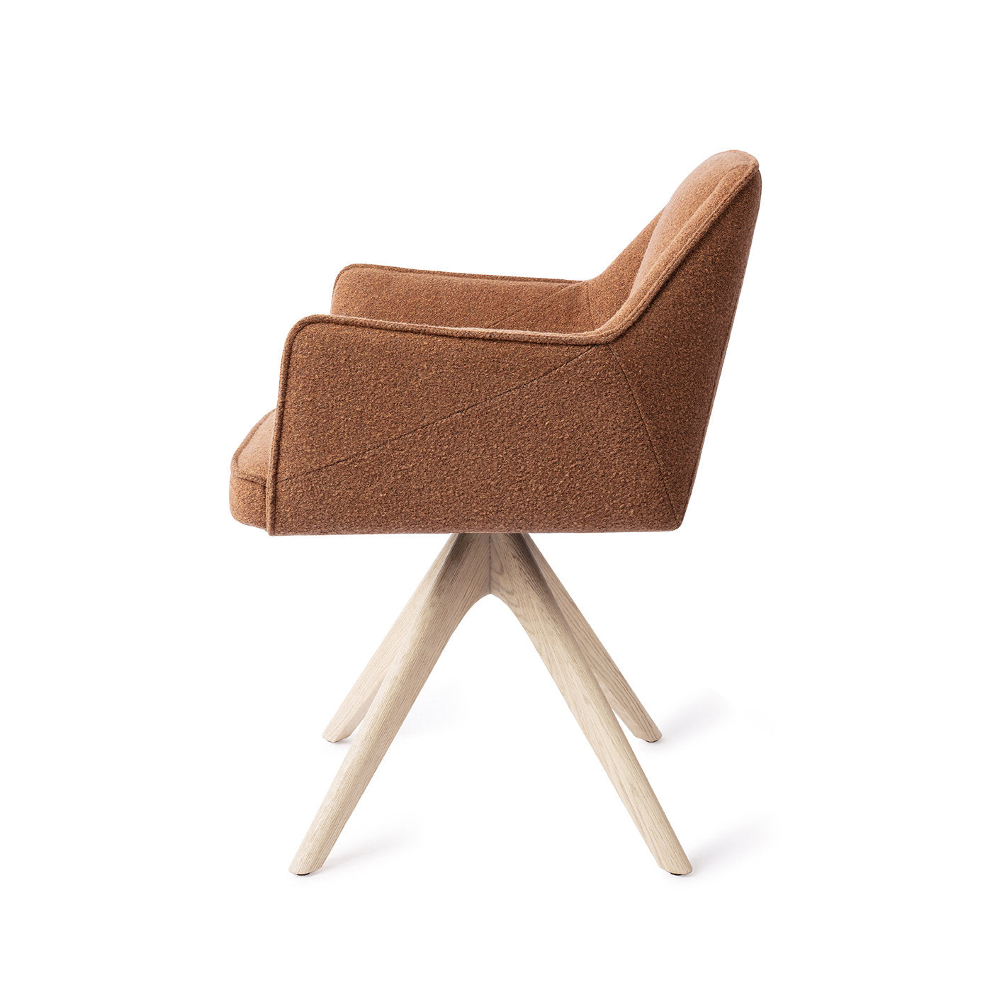 Tome Dining Chair Cinnamon Bun Revolve Oak Bleach