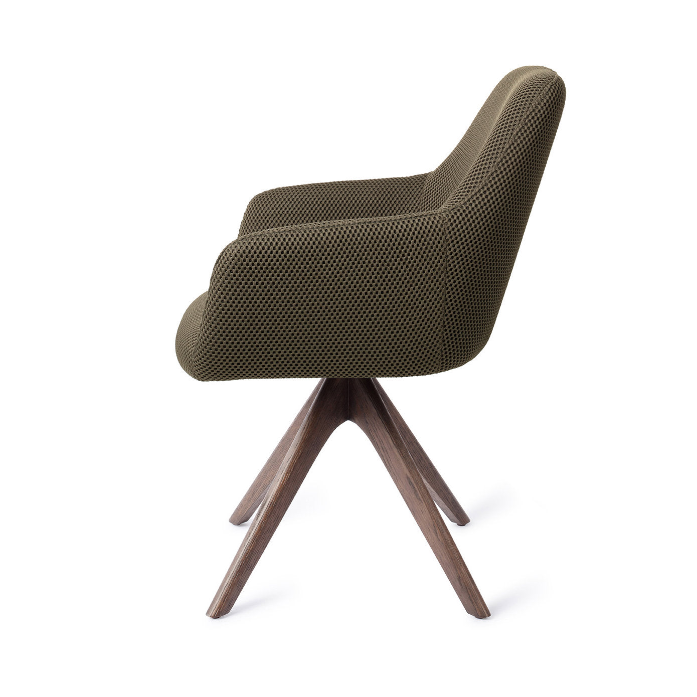 Hiroo Dining Chair Jungle Jewel Revolve Oak Walnut