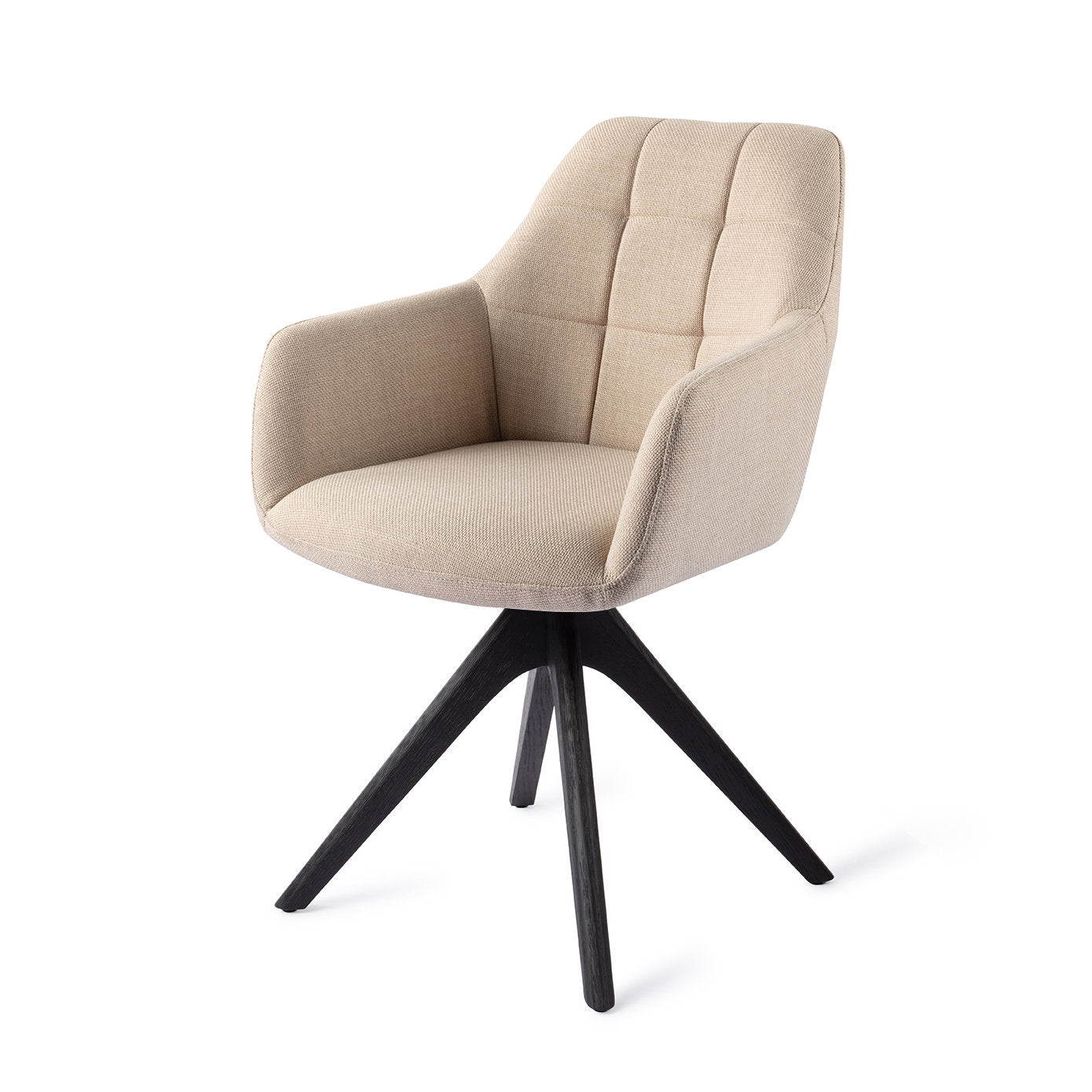 Noto Dining Chair Overnight Oats Revolve Oak Black