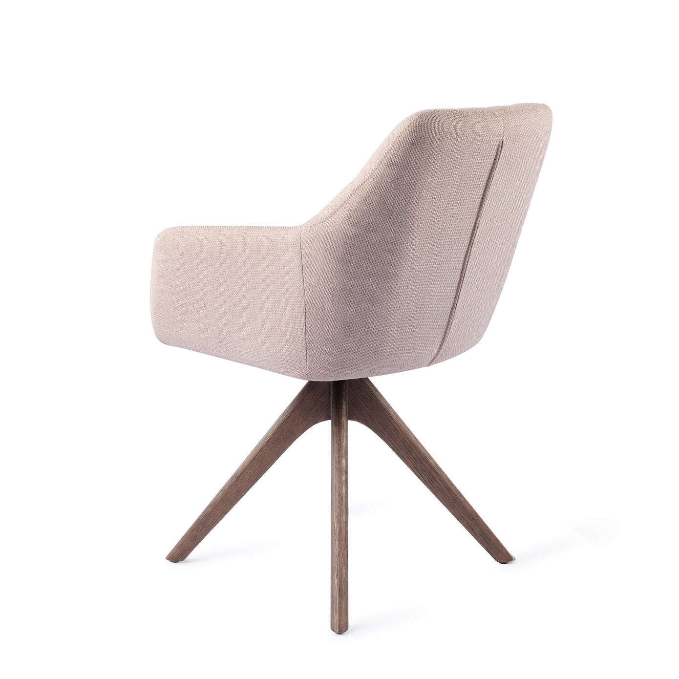 Noto Dining Chair Petal Pink Revolve Oak Walnut