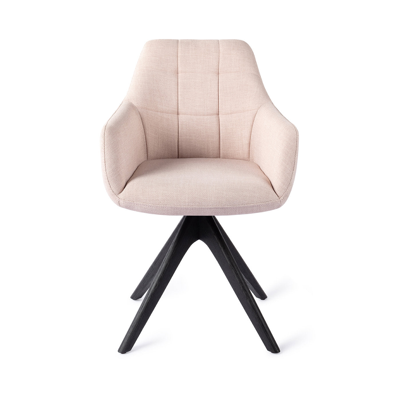 Noto Dining Chair Petal Pink Revolve Oak Black