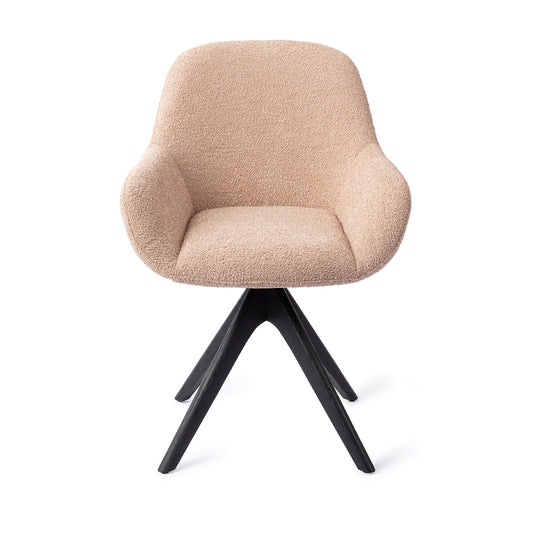Kushi Dining Chair Flax Relax Revolve Oak Black