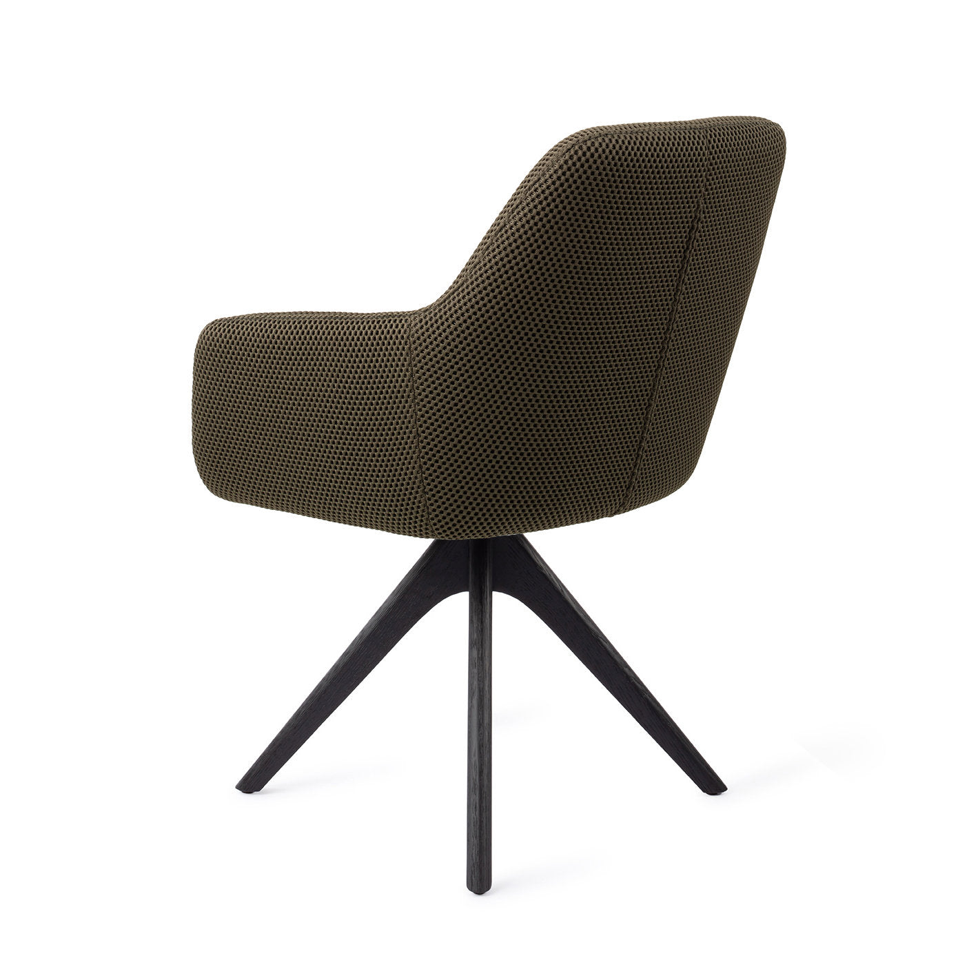 Hiroo Dining Chair Jungle Jewel Revolve Oak Black