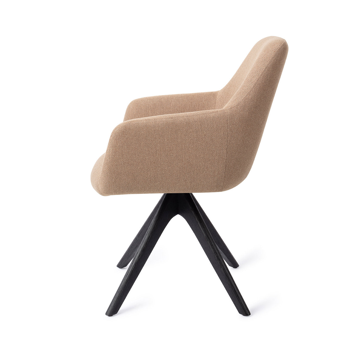 Hiroo Dining Chair Whisper Wheat Revolve Oak Black