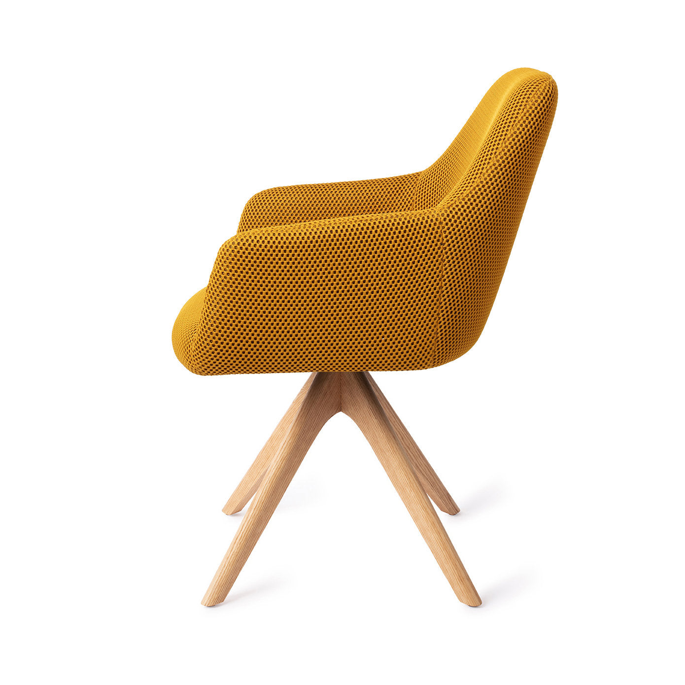 Hiroo Dining Chair Groovy Garam Revolve Oak Natural