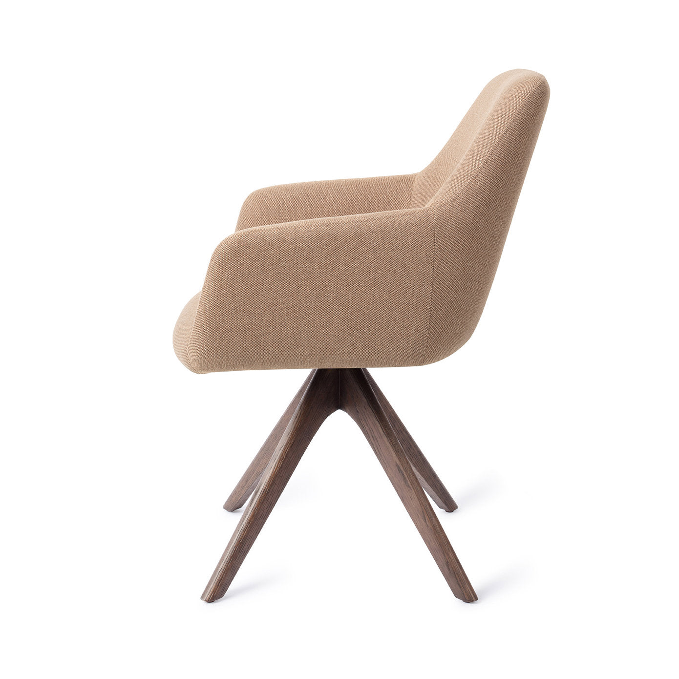 Hiroo Dining Chair Whisper Wheat Revolve Oak Walnut