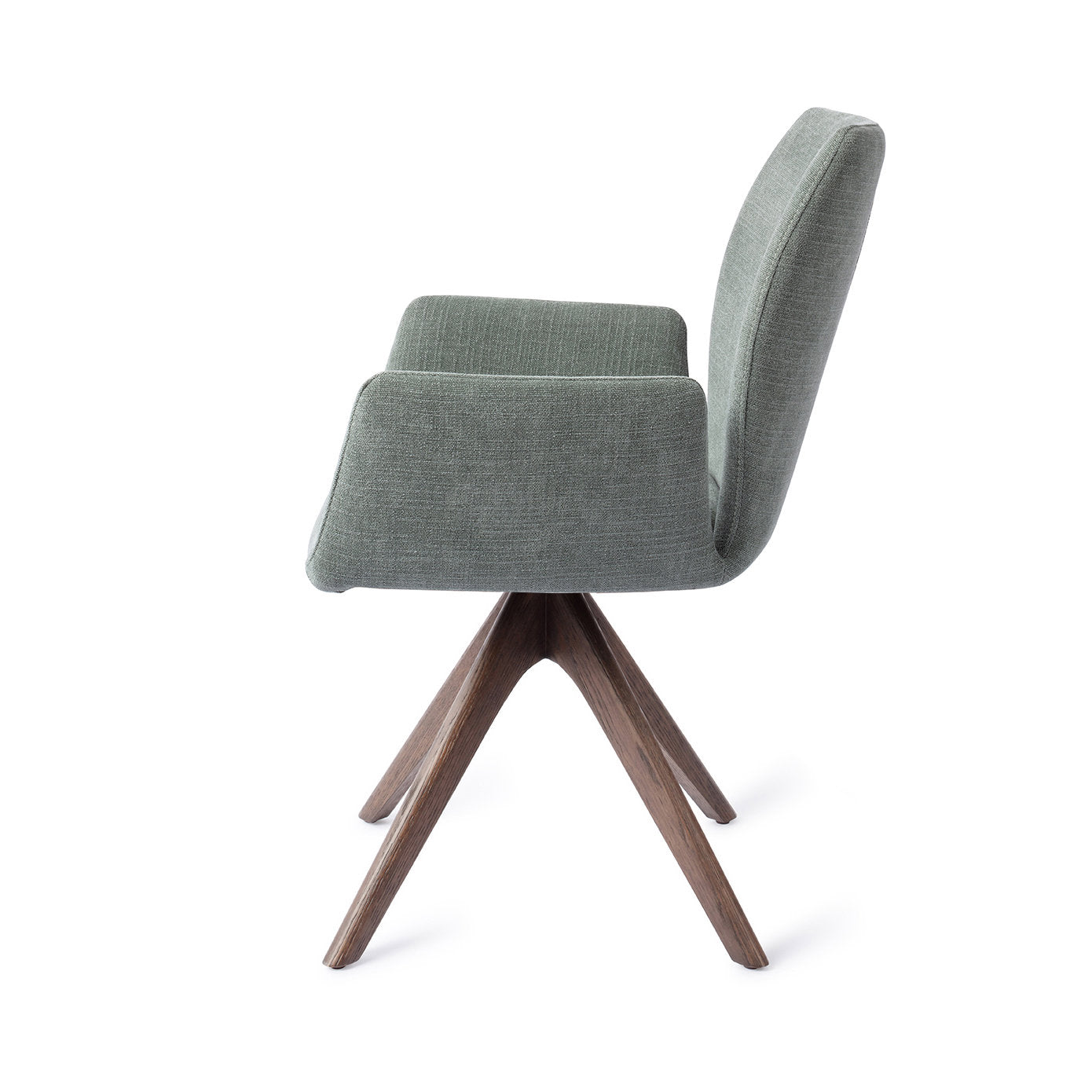 Misaki Dining Chair Breezy Blue Revolve Oak Walnut