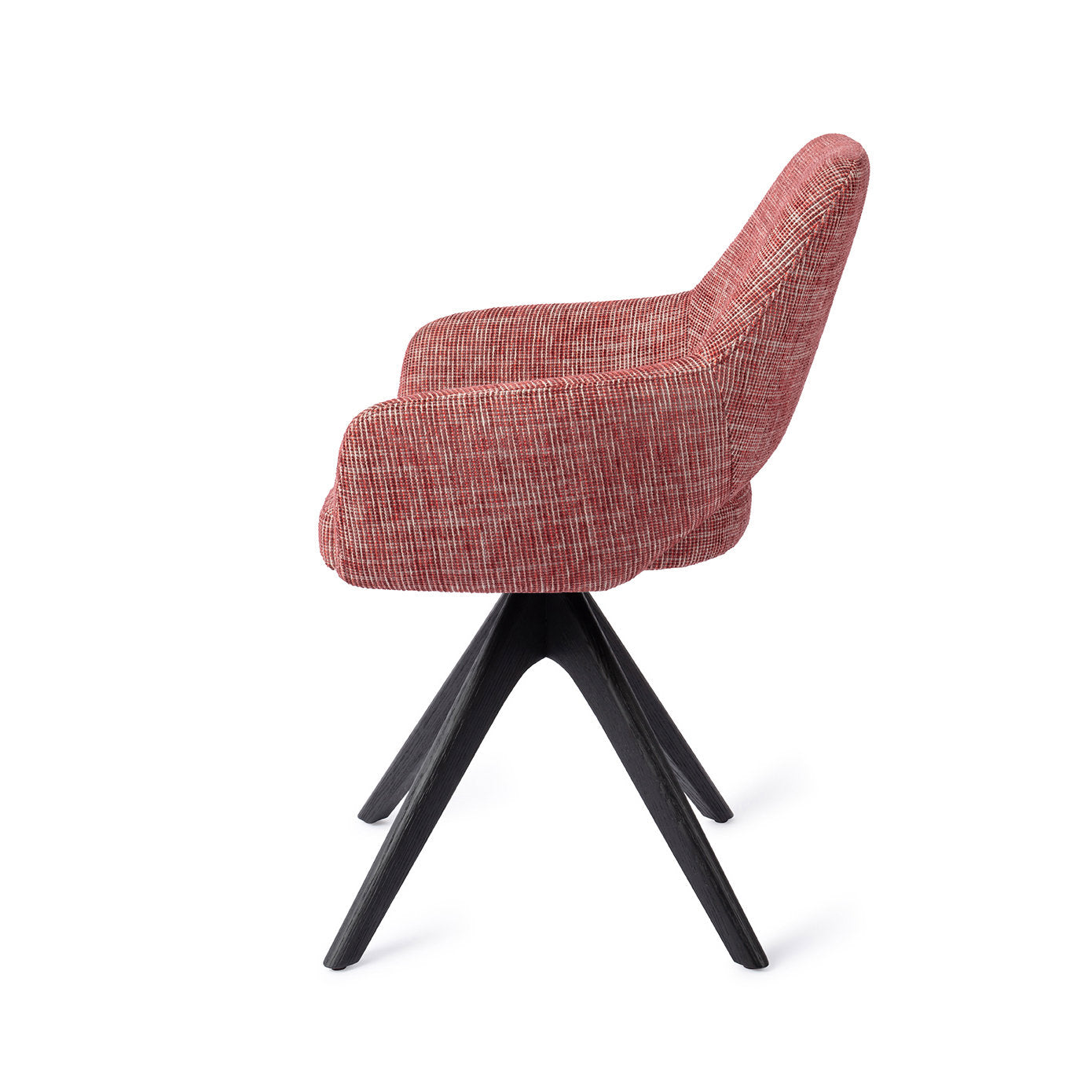 Yanai Dining Chair Berry Bars Revolve Oak Black