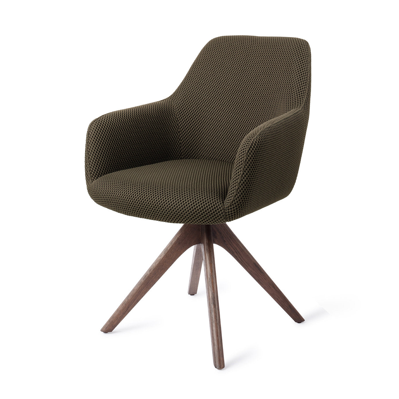 Hiroo Dining Chair Jungle Jewel Revolve Oak Walnut