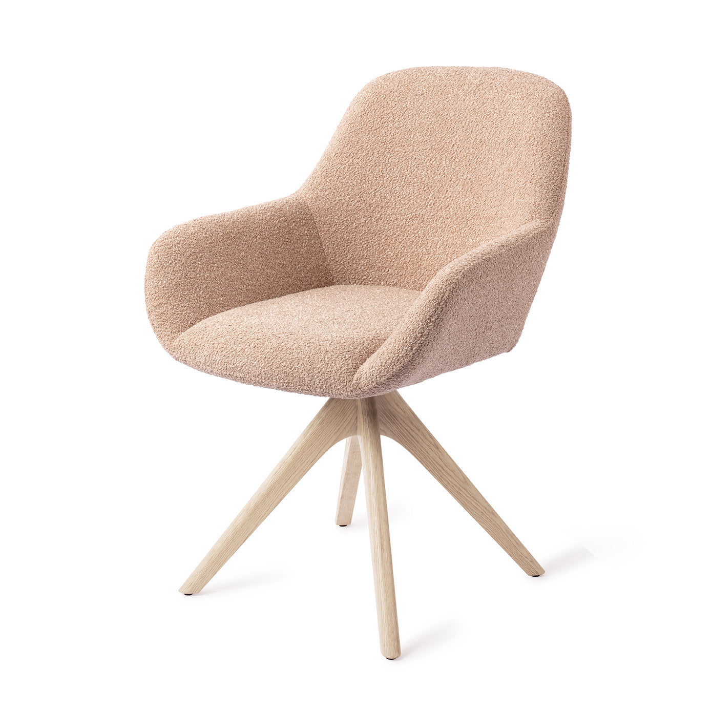 Kushi Dining Chair Flax Relax Revolve Oak Bleach