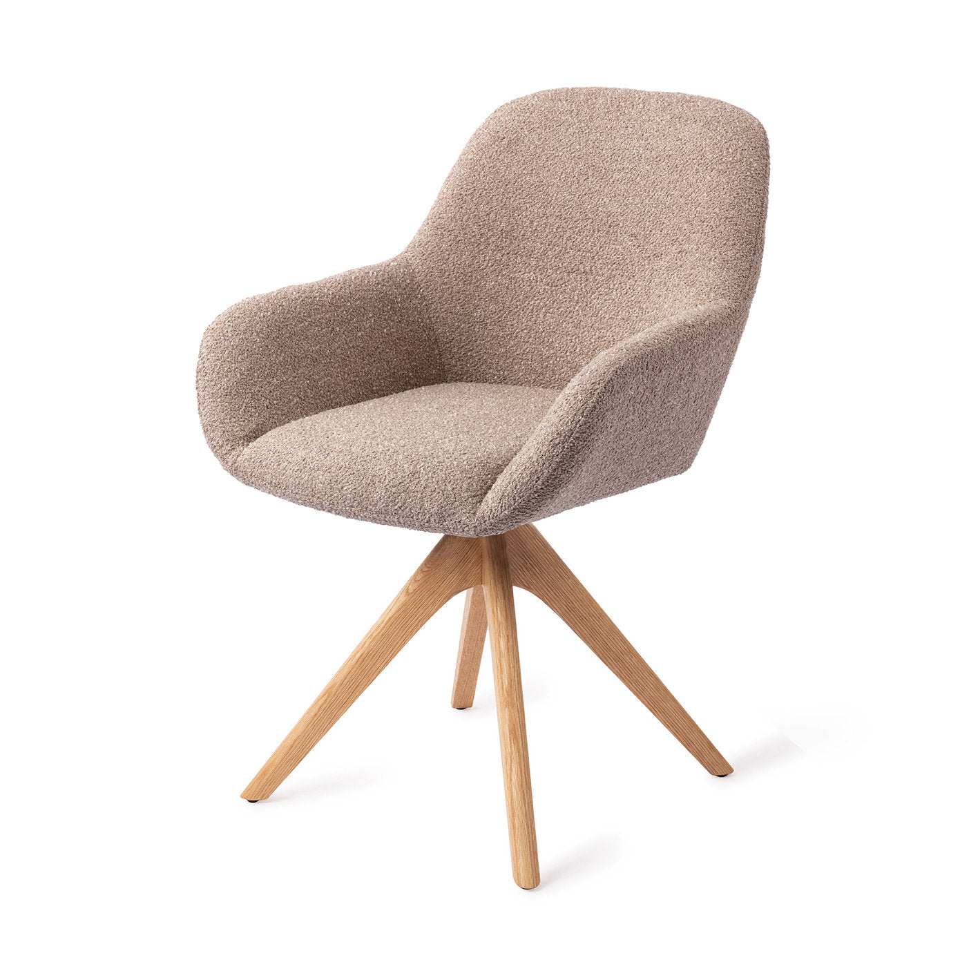 Kushi Dining Chair Stone Haze Revolve Oak Natural