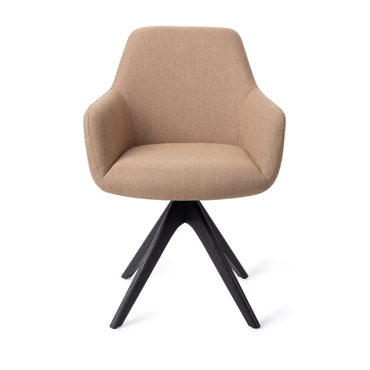 Hiroo Dining Chair Whisper Wheat Revolve Oak Black