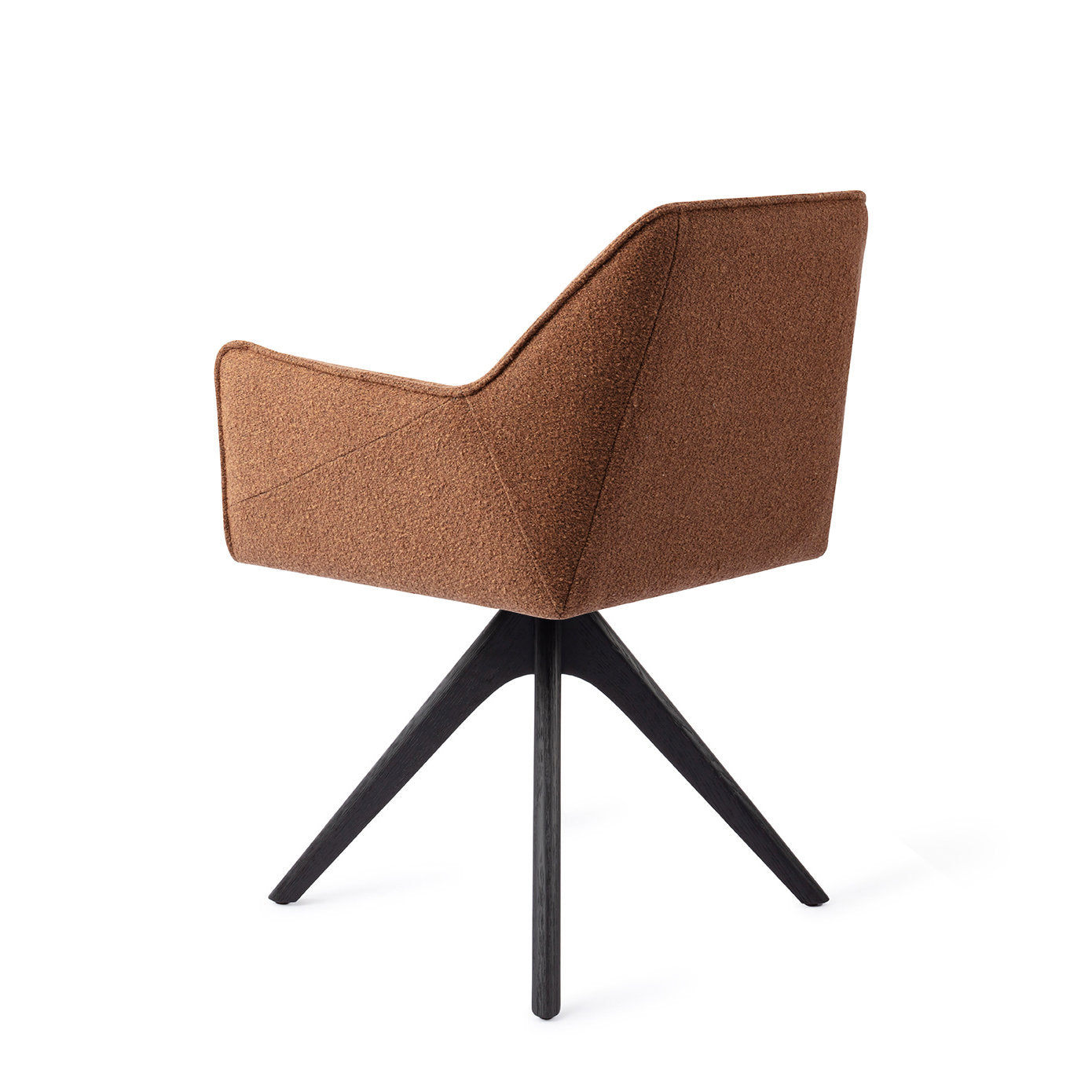 Tome Dining Chair Cinnamon Bun Revolve Oak Black