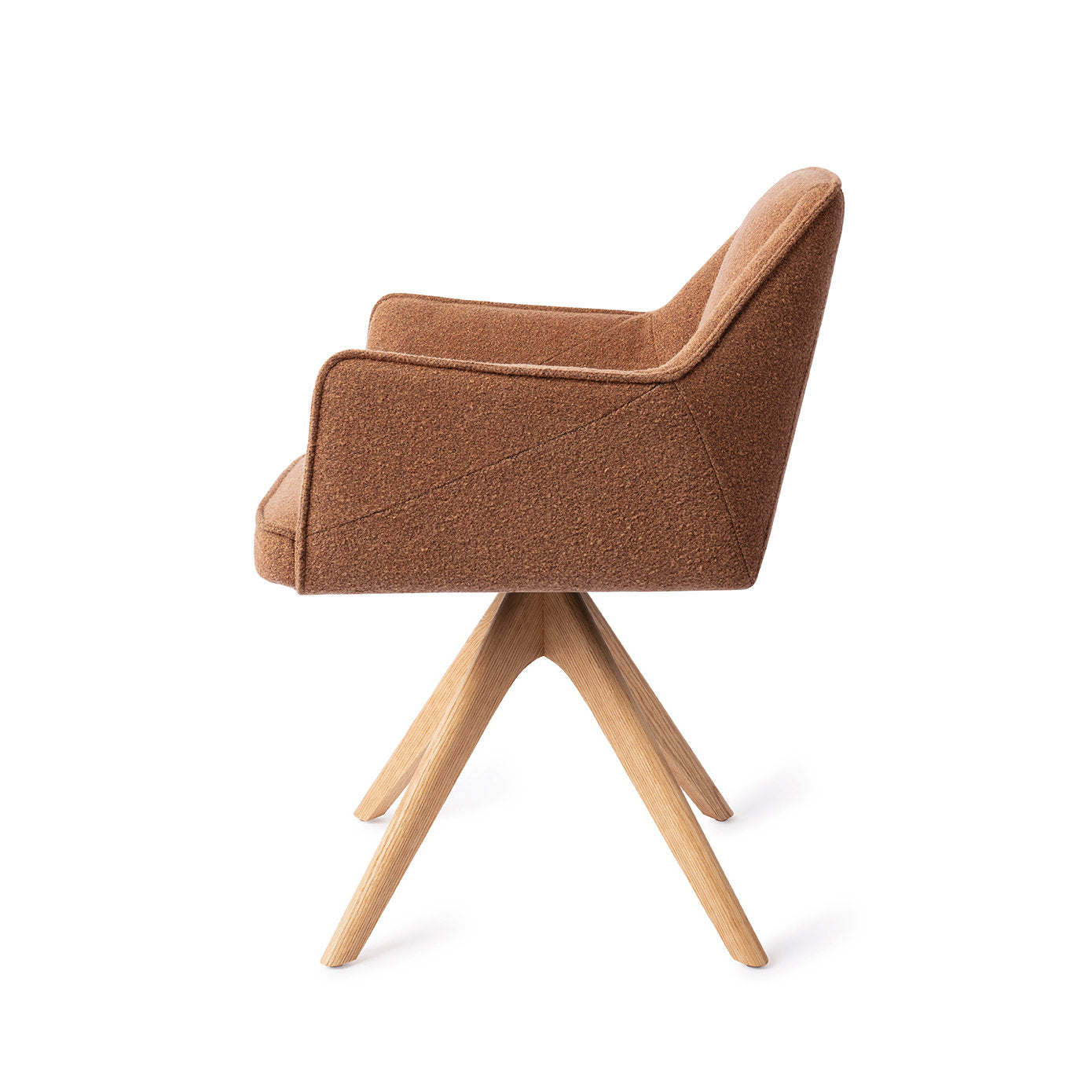 Tome Dining Chair Cinnamon Bun Revolve Oak Natural