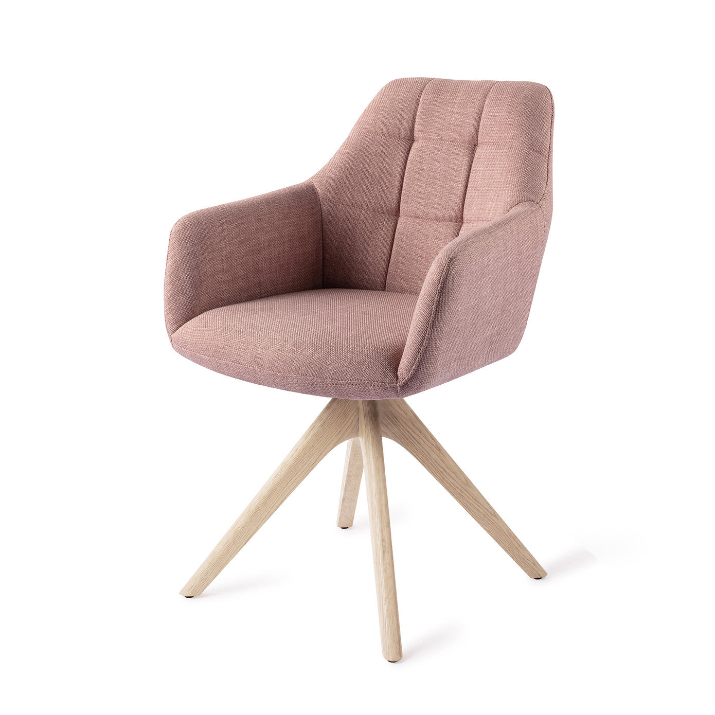 Noto Dining Chair Vintage Rose Revolve Oak Bleach