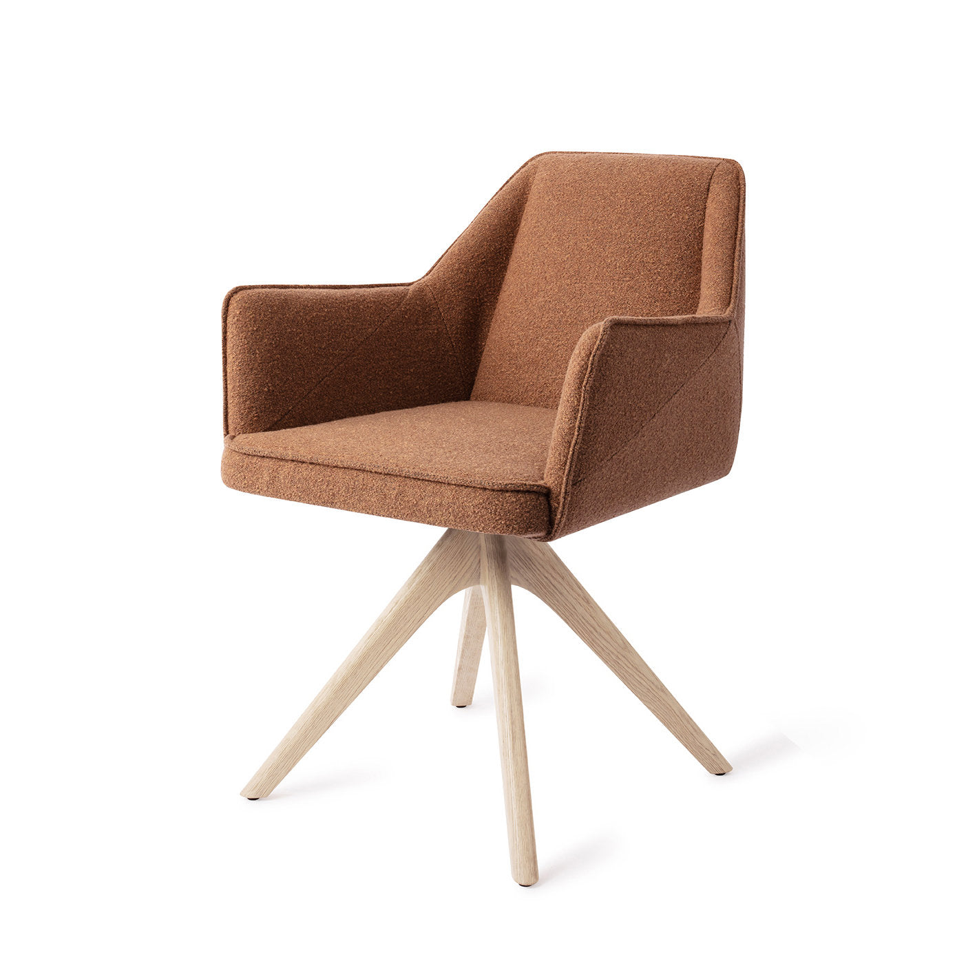 Tome Dining Chair Cinnamon Bun Revolve Oak Bleach