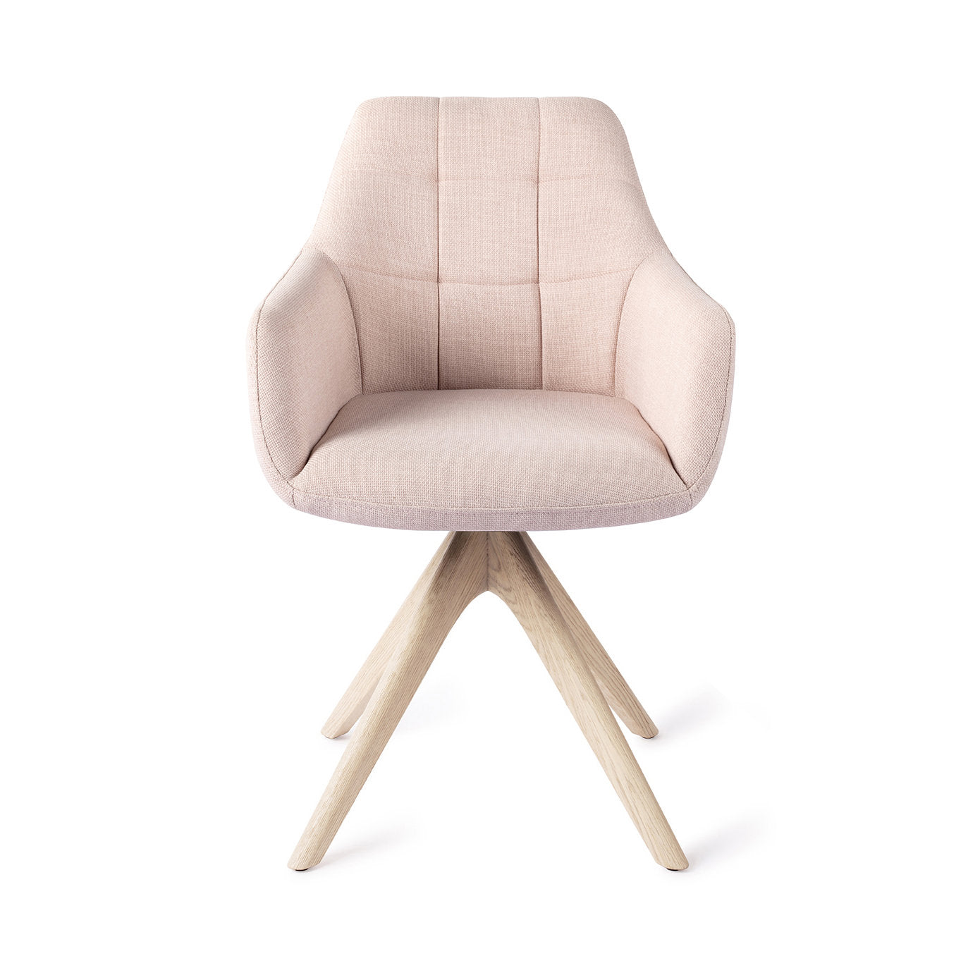 Noto Dining Chair Petal Pink Revolve Oak Bleach