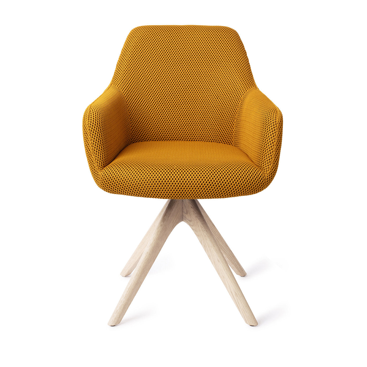 Hiroo Dining Chair Groovy Garam Revolve Oak Bleach