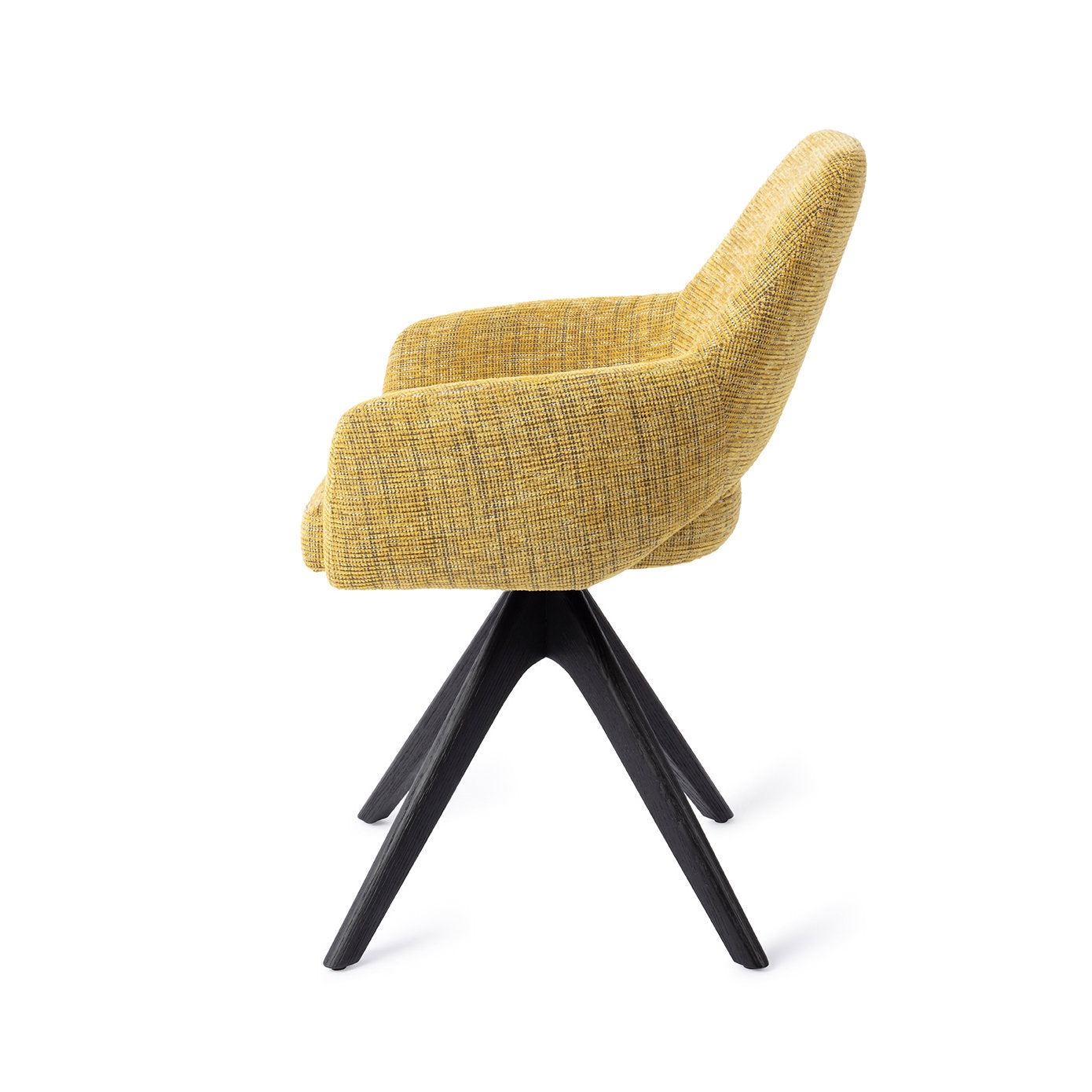Yanai Dining Chair Lemon Lines Revolve Oak Black