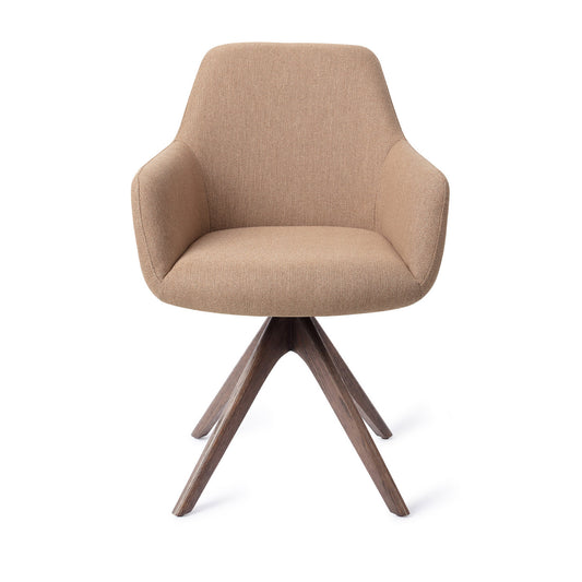 Hiroo Dining Chair Whisper Wheat Revolve Oak Walnut