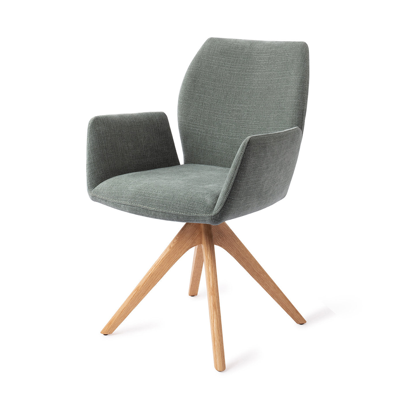 Misaki Dining Chair Breezy Blue Revolve Oak Natural
