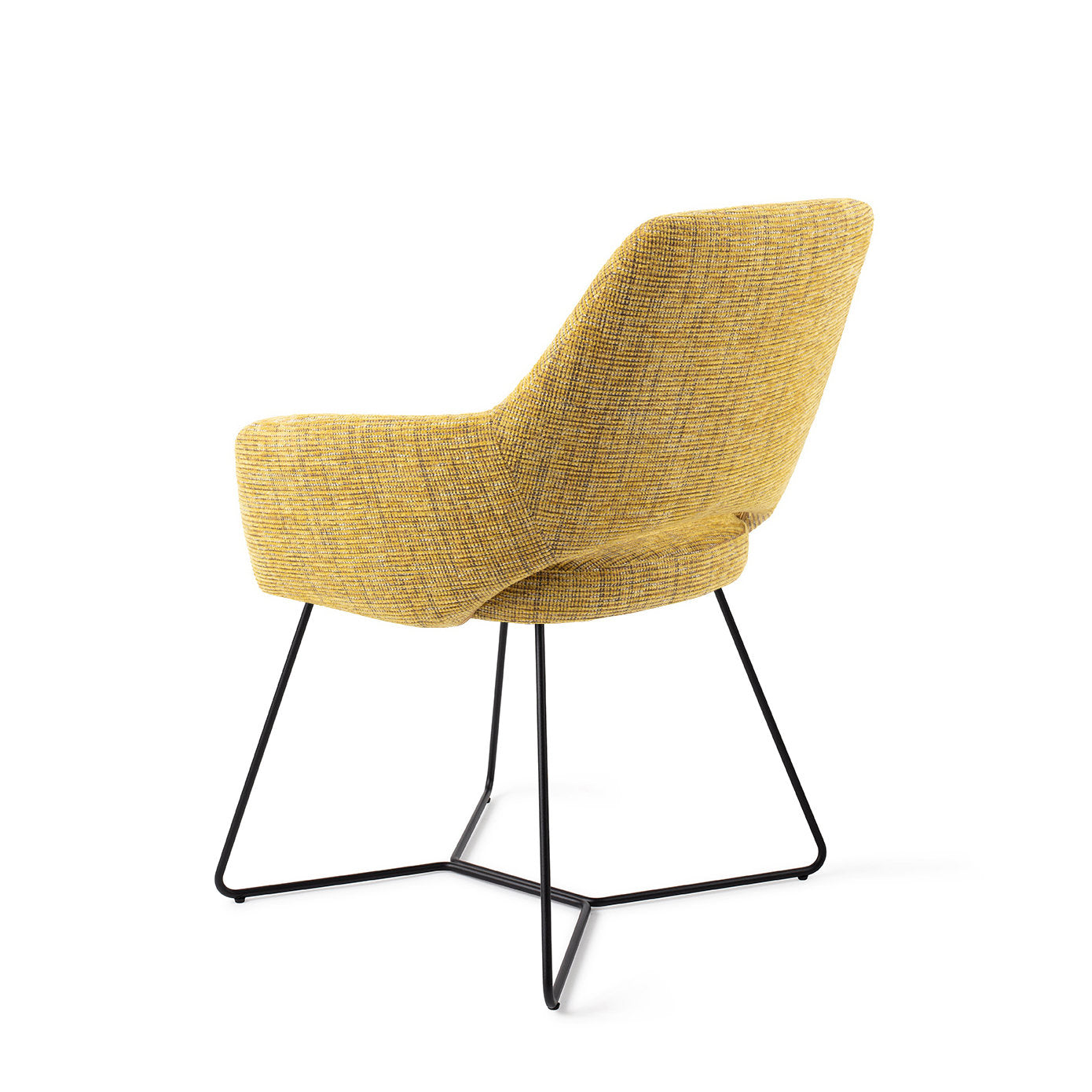 Yanai Dining Chair Lemon Lines Beehive Black