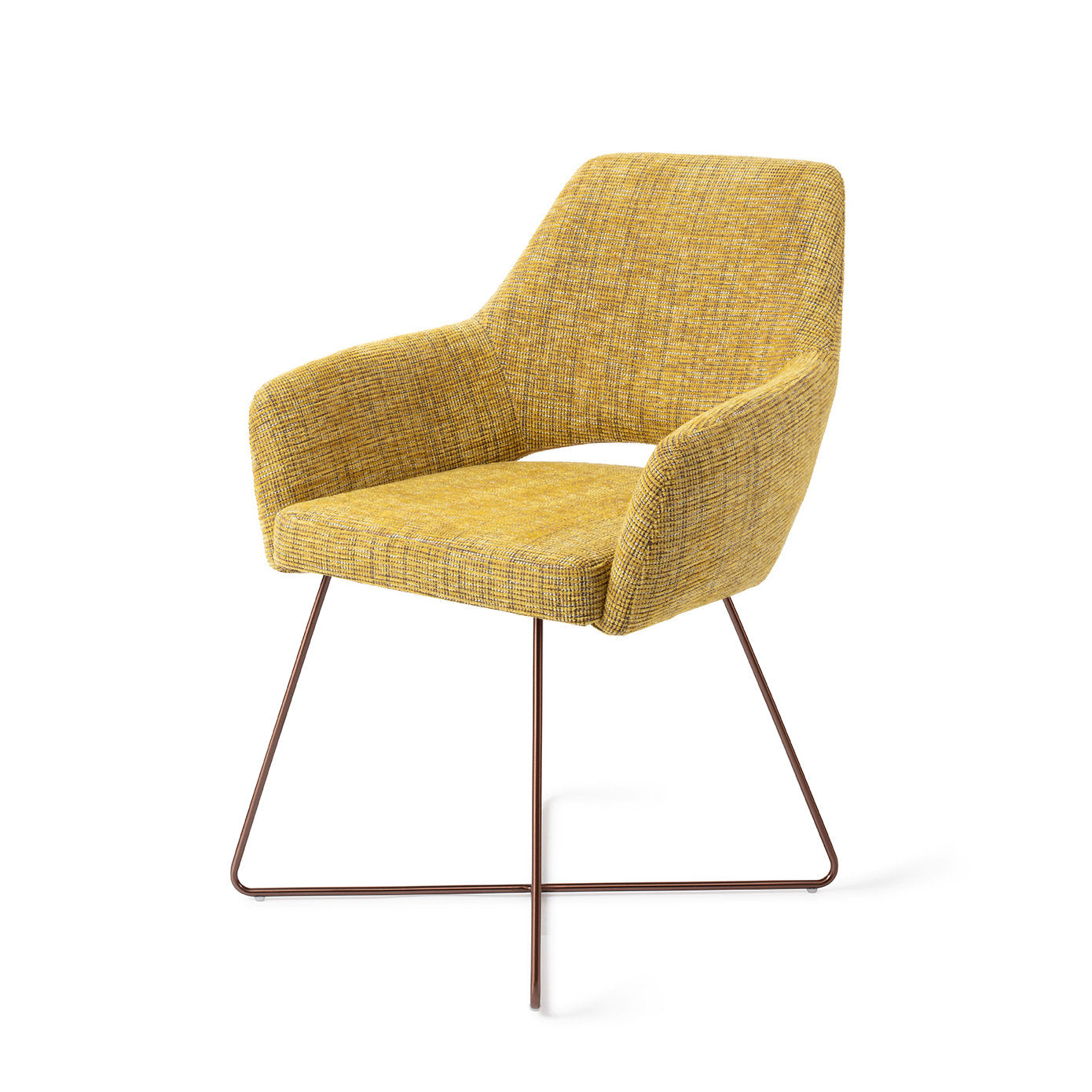 Yanai Dining Chair Lemon Lines Cross Rose