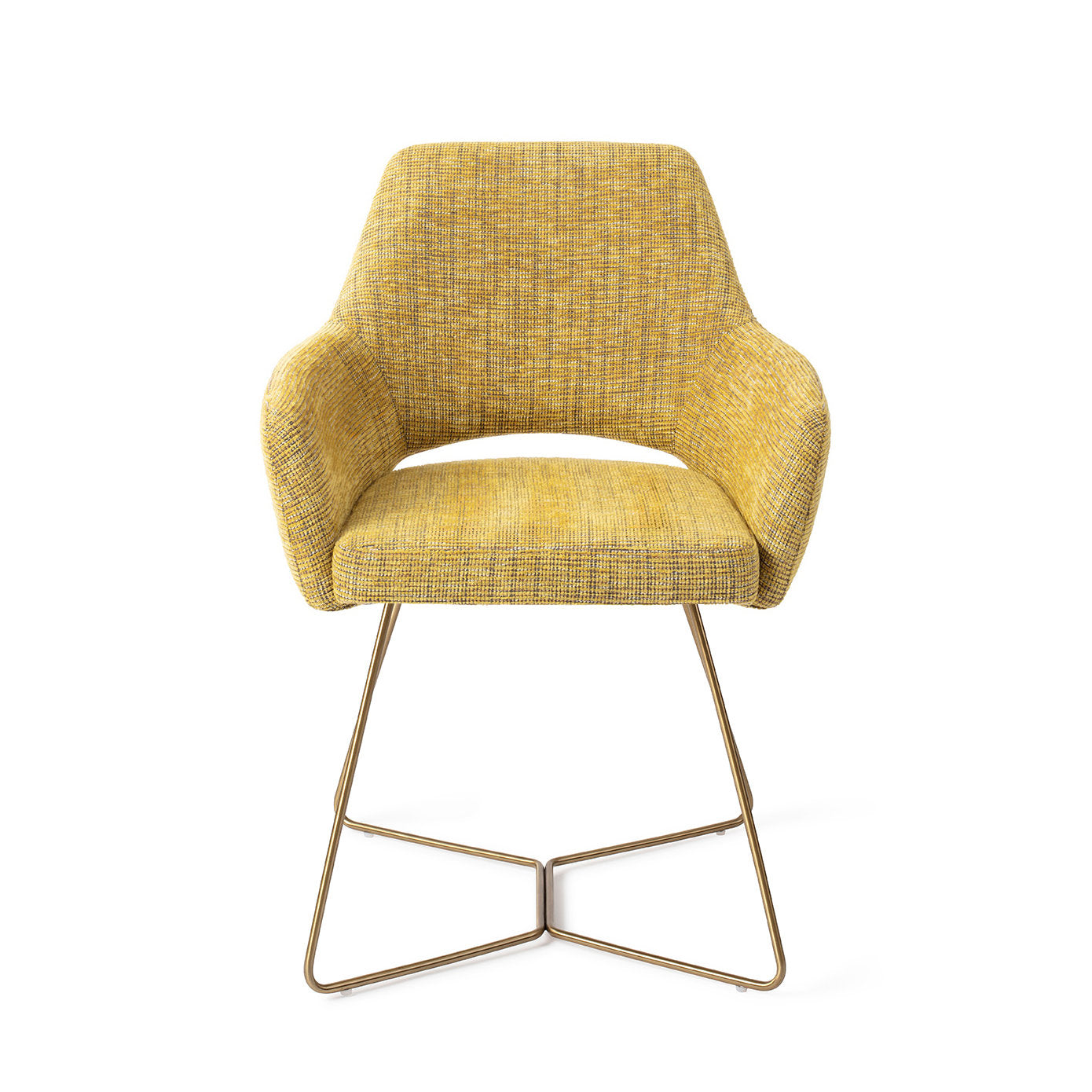 Yanai Dining Chair Lemon Lines Beehive Gold